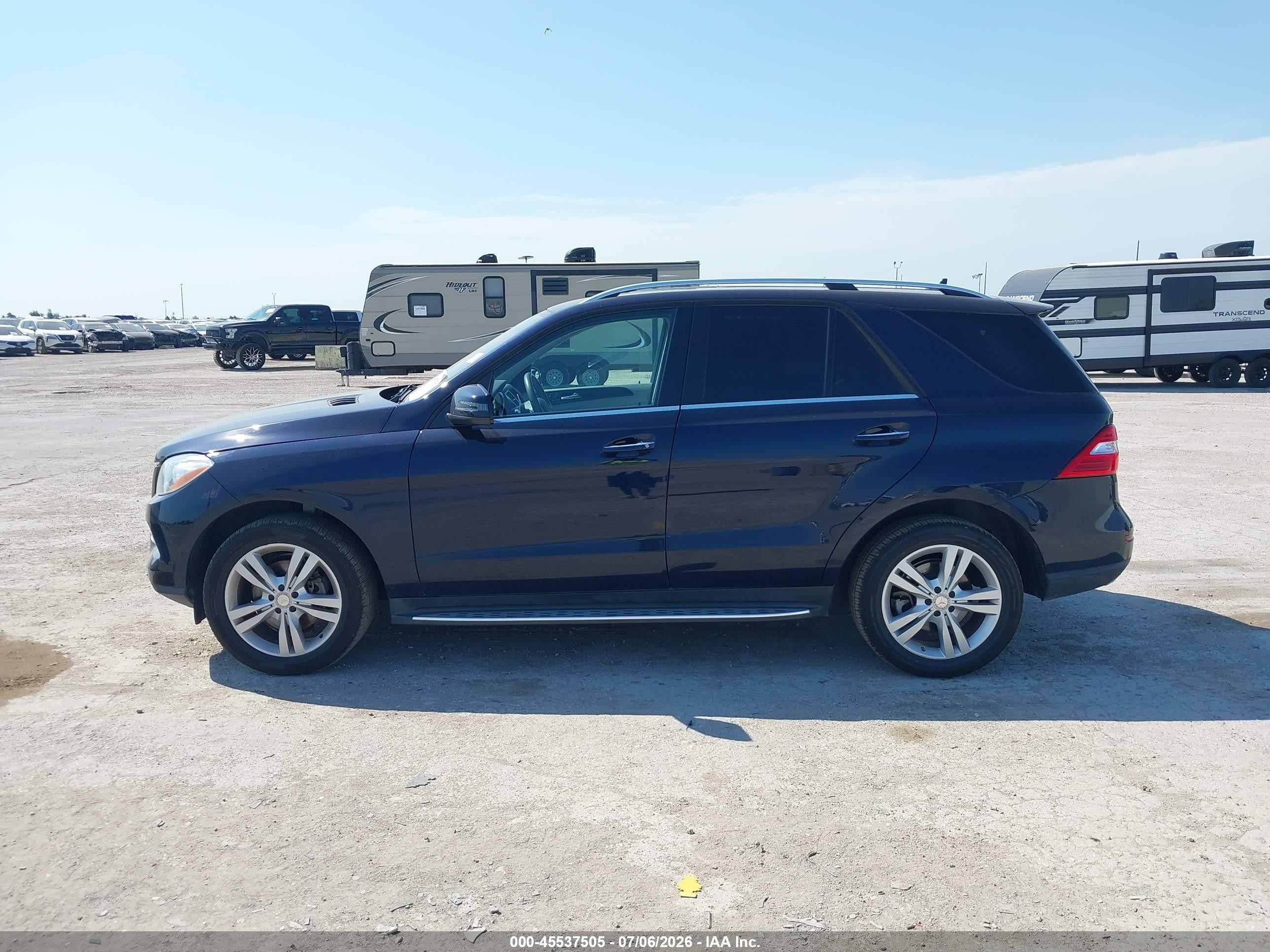 2015 Mercedes-benz Ml 350 Dark Blue vin: 4JGDA5JB4FA590553