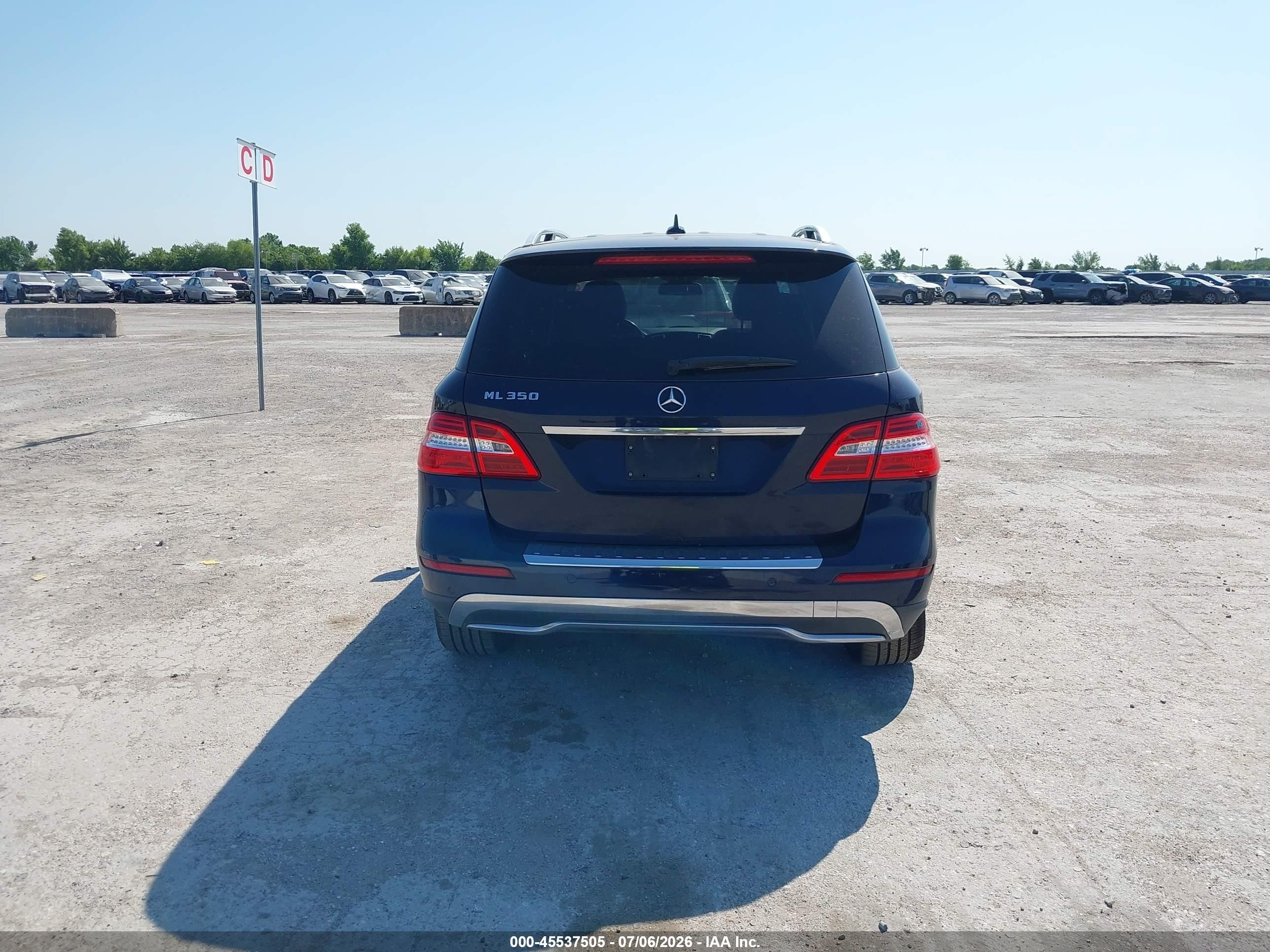 2015 Mercedes-benz Ml 350 Dark Blue vin: 4JGDA5JB4FA590553