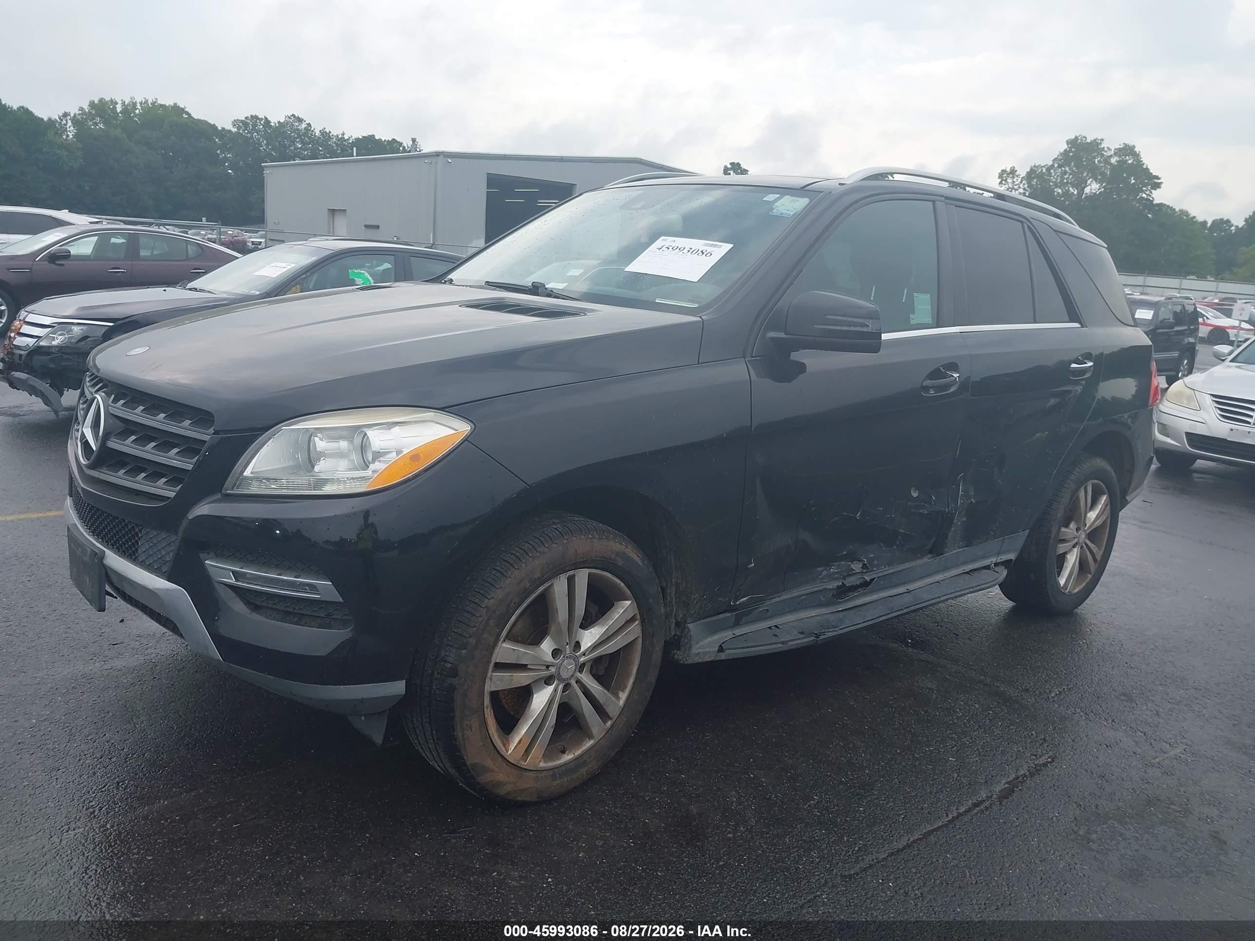 2015 Mercedes-benz Ml 350   Black vin: 4JGDA5JB4FA595946