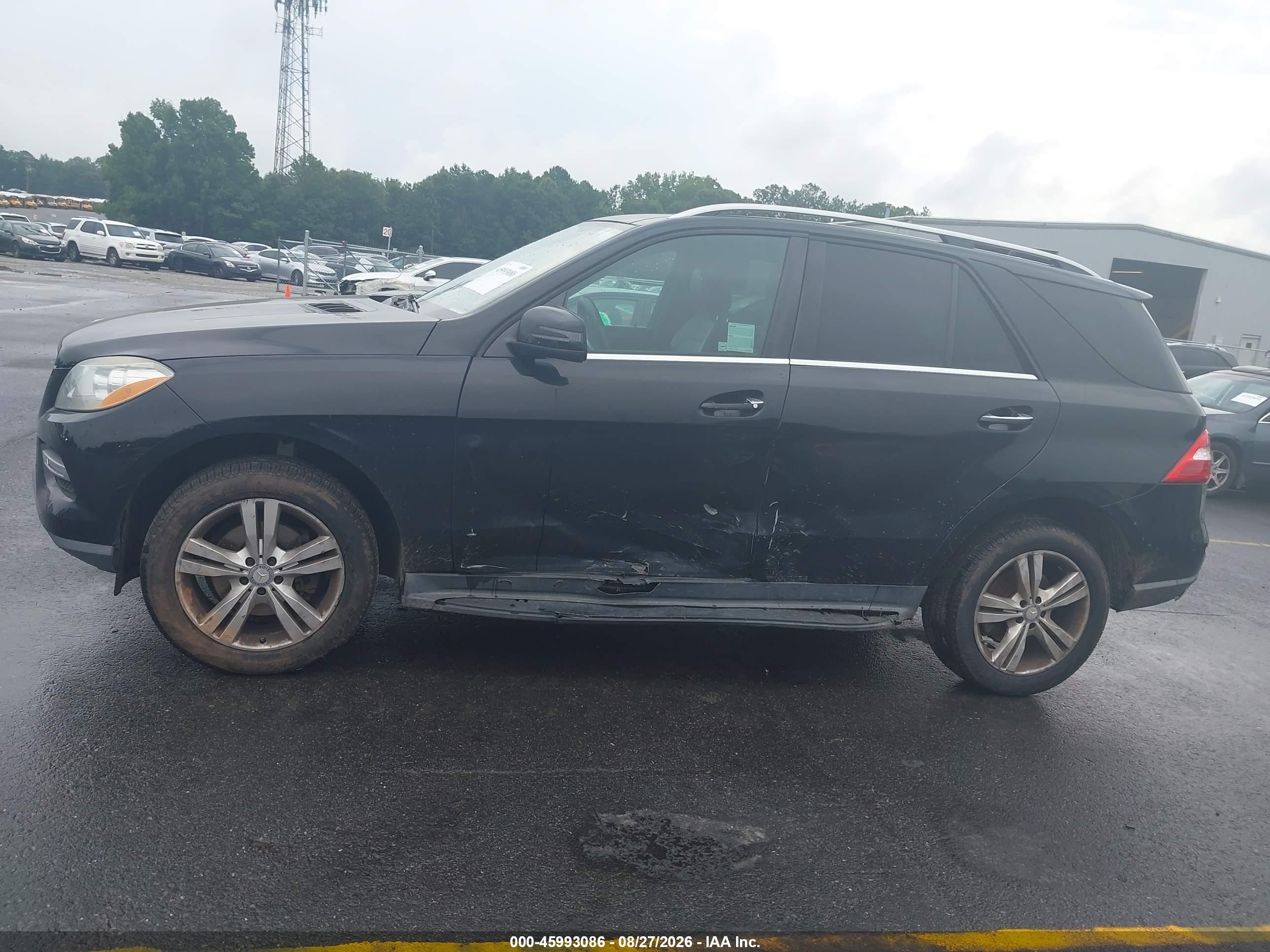 2015 Mercedes-benz Ml 350   Black vin: 4JGDA5JB4FA595946
