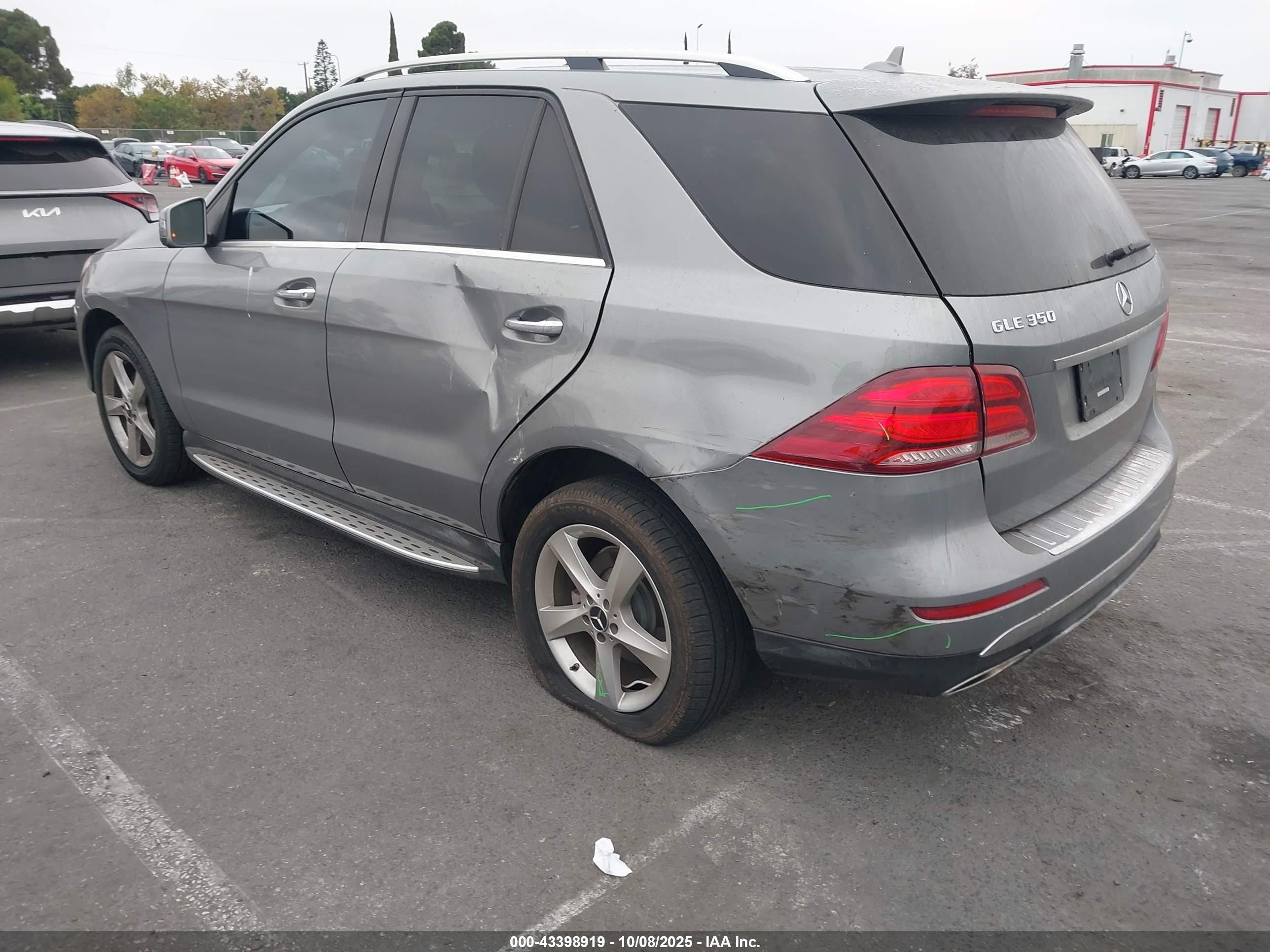 2016 Mercedes-benz Gle 350   Серый vin: 4JGDA5JB4GA786686