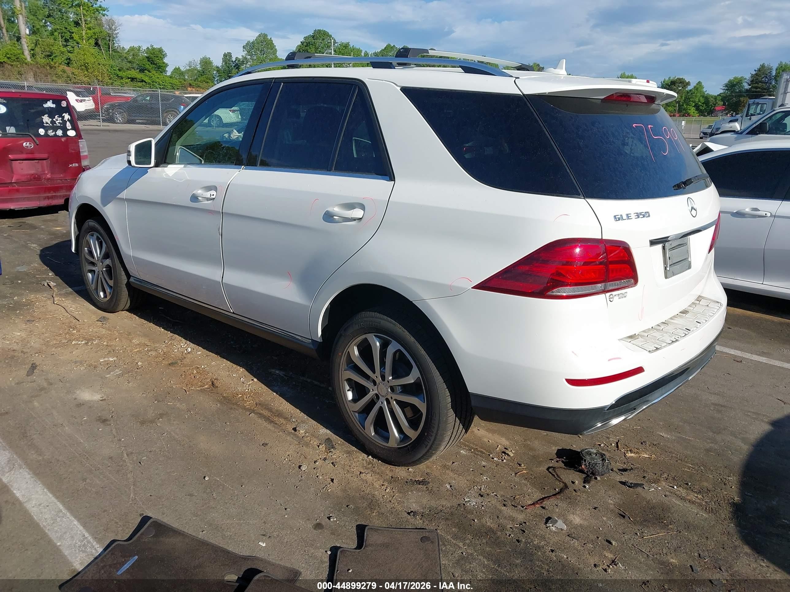2017 Mercedes-benz Gle 350   White vin: 4JGDA5JB4HA823821