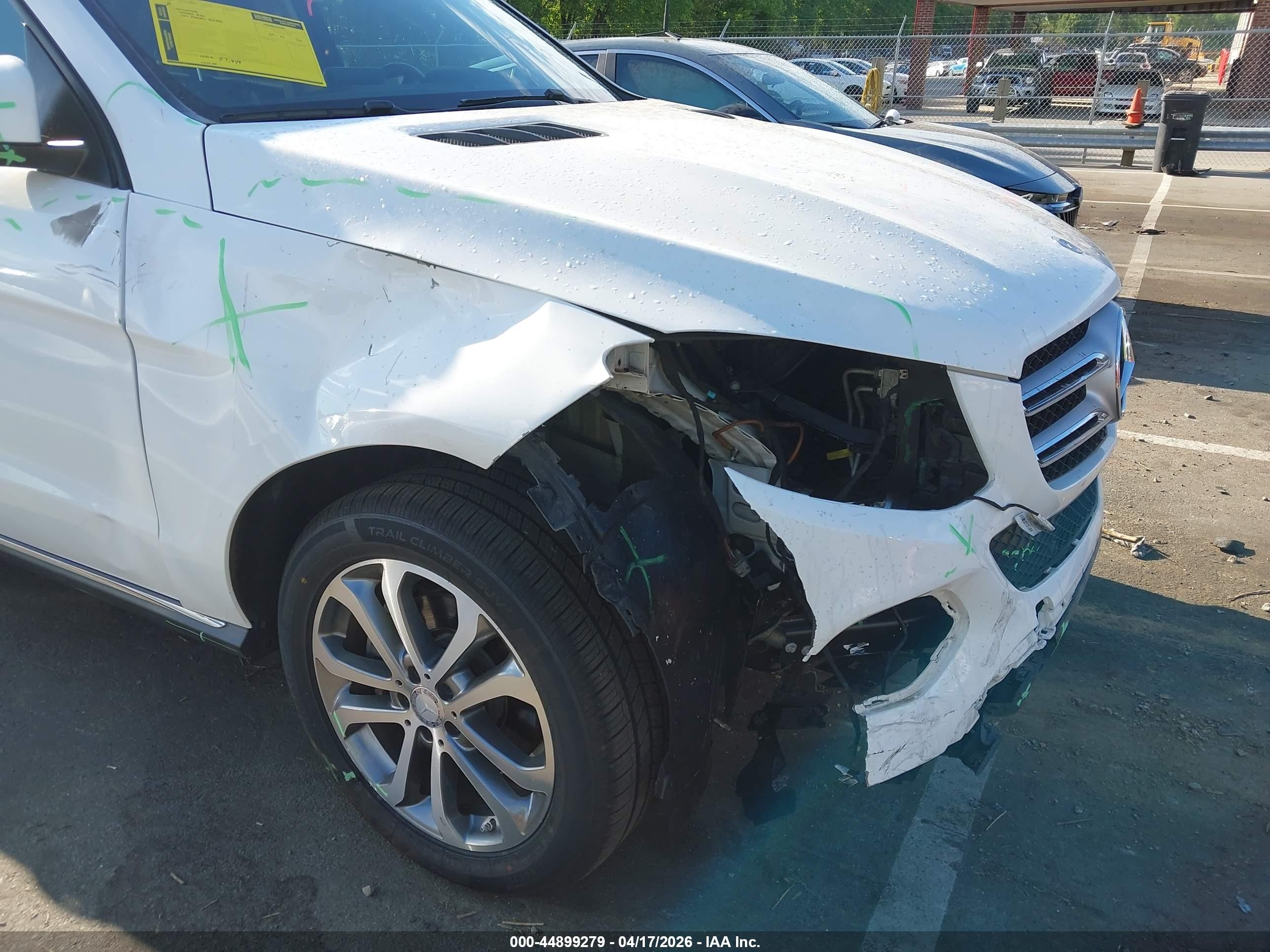 2017 Mercedes-benz Gle 350   White vin: 4JGDA5JB4HA823821