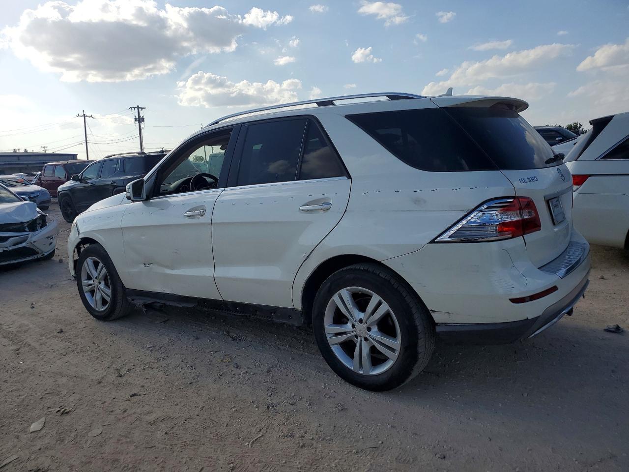 2013 Mercedes-benz Ml 350 White vin: 4JGDA5JB5DA203019