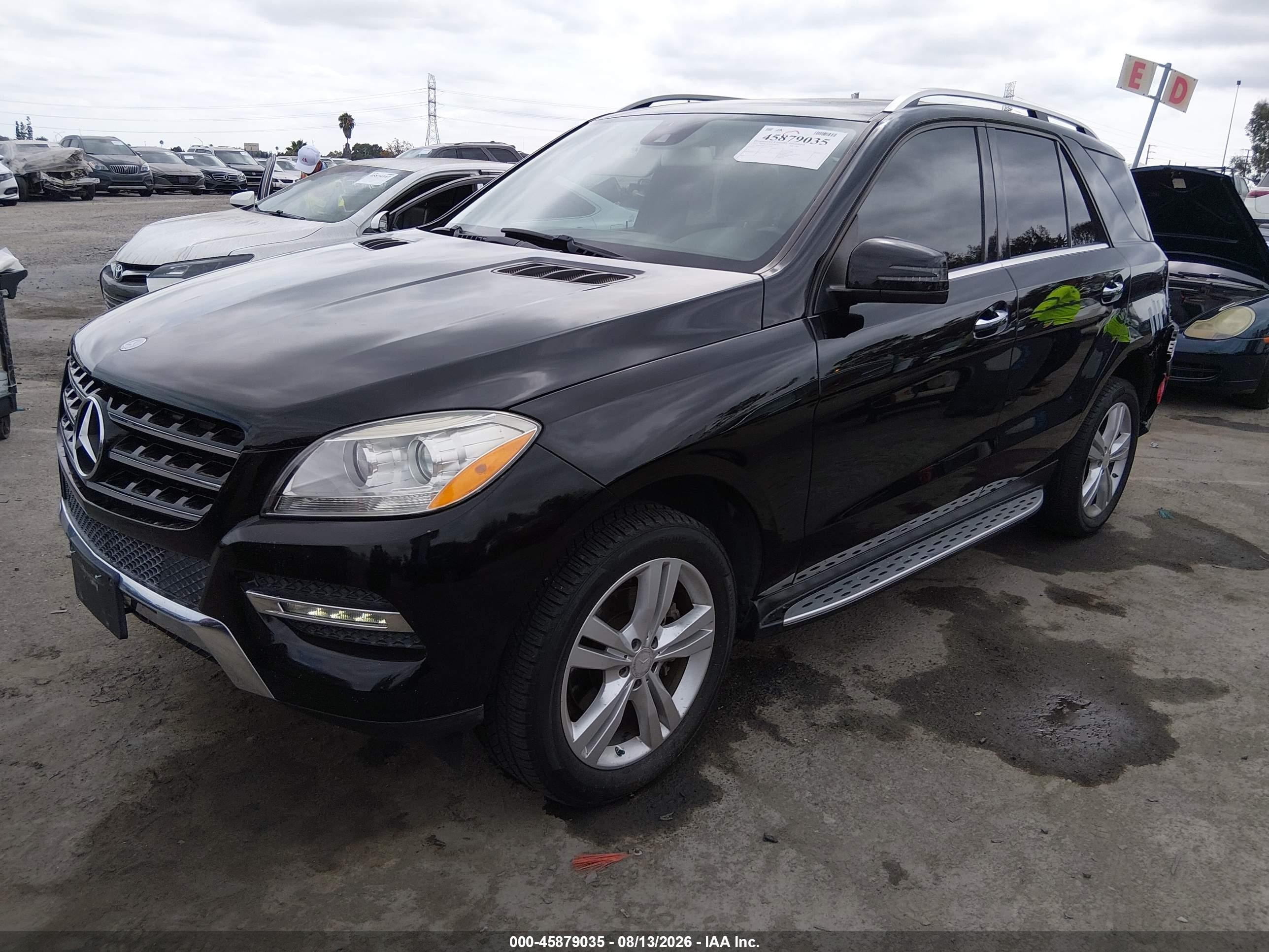 2013 Mercedes-benz Ml 350   Black vin: 4JGDA5JB5DA229989