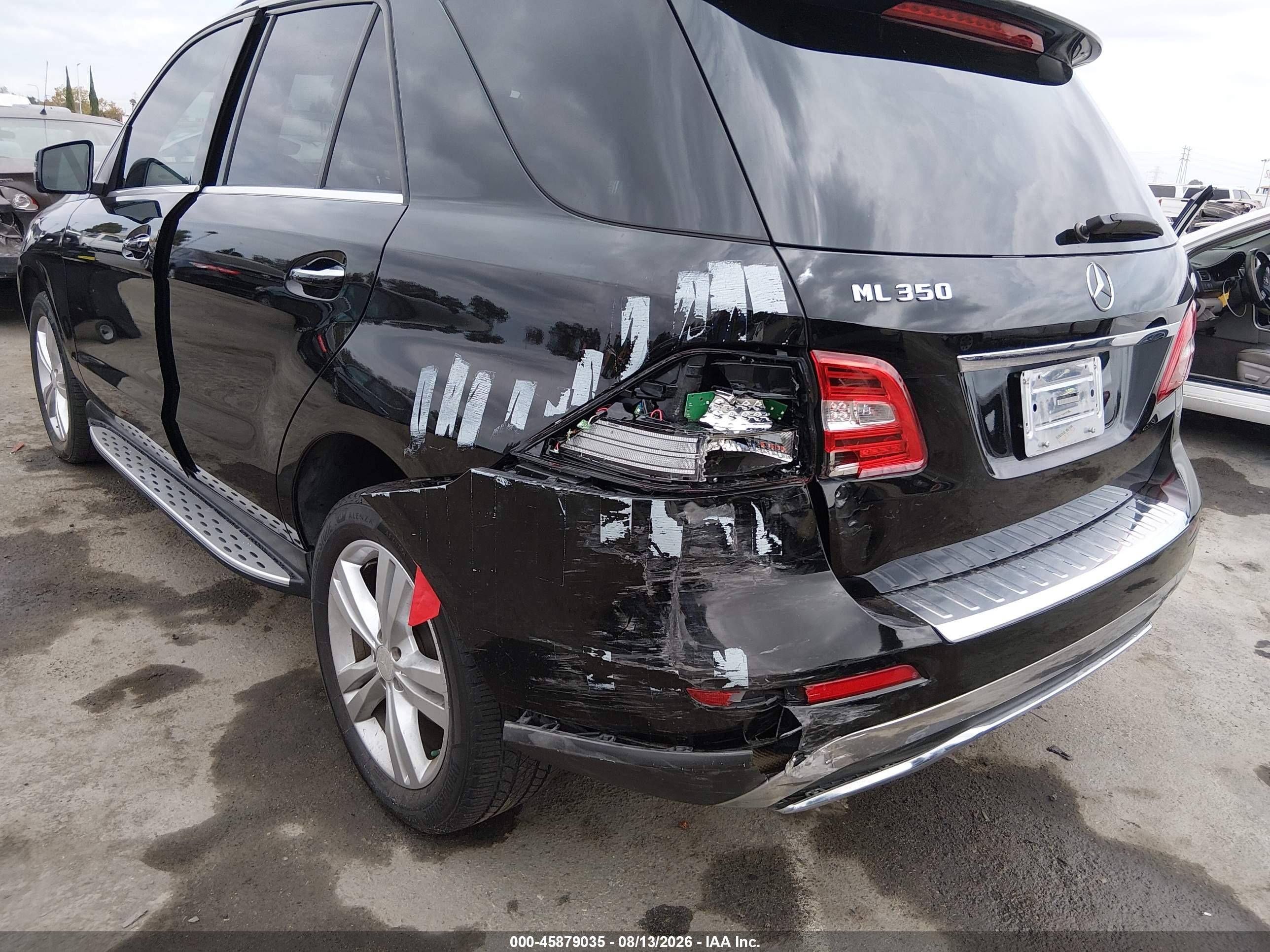 2013 Mercedes-benz Ml 350   Black vin: 4JGDA5JB5DA229989