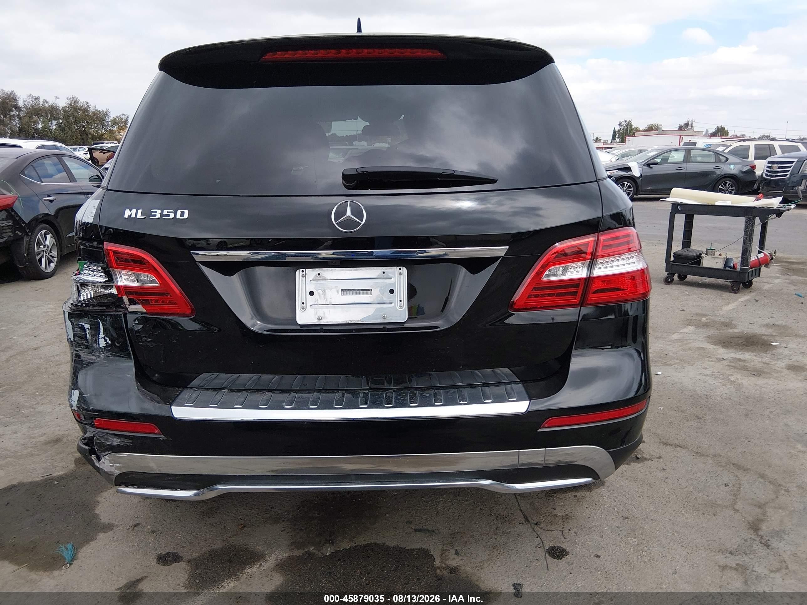 2013 Mercedes-benz Ml 350   Black vin: 4JGDA5JB5DA229989
