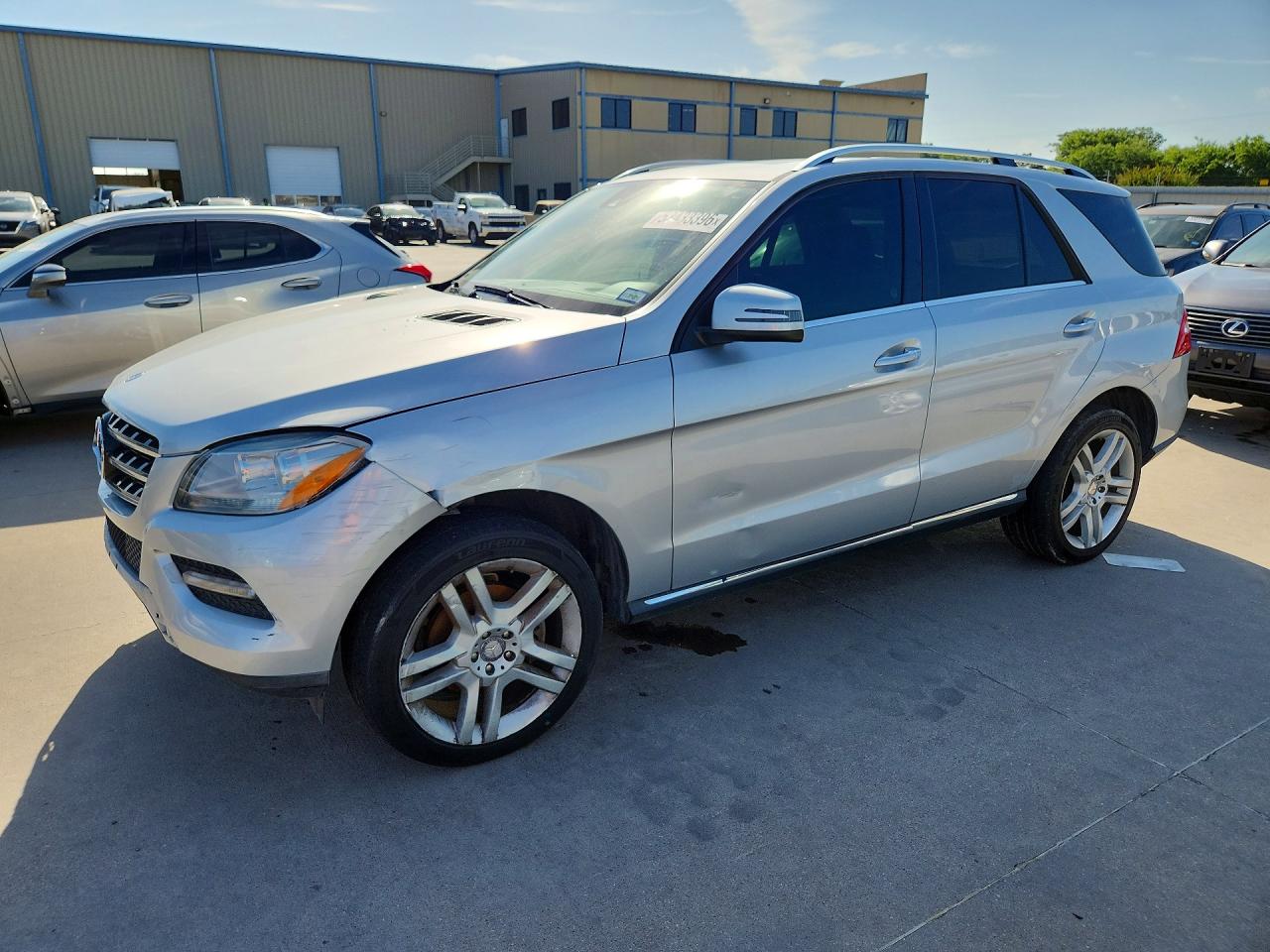 2014 Mercedes-benz Ml 350 Silver vin: 4JGDA5JB5EA298439