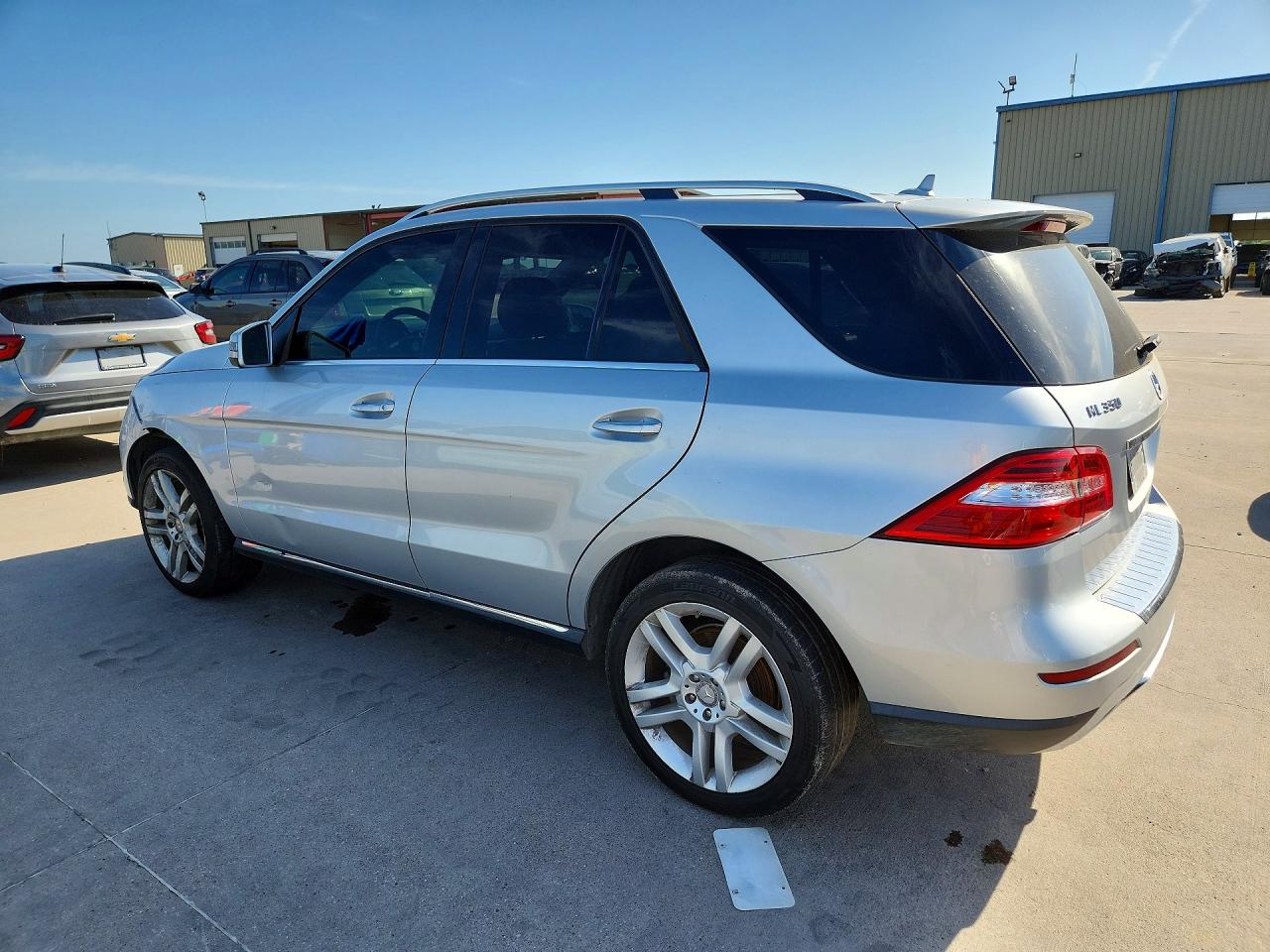 2014 Mercedes-benz Ml 350 Silver vin: 4JGDA5JB5EA298439