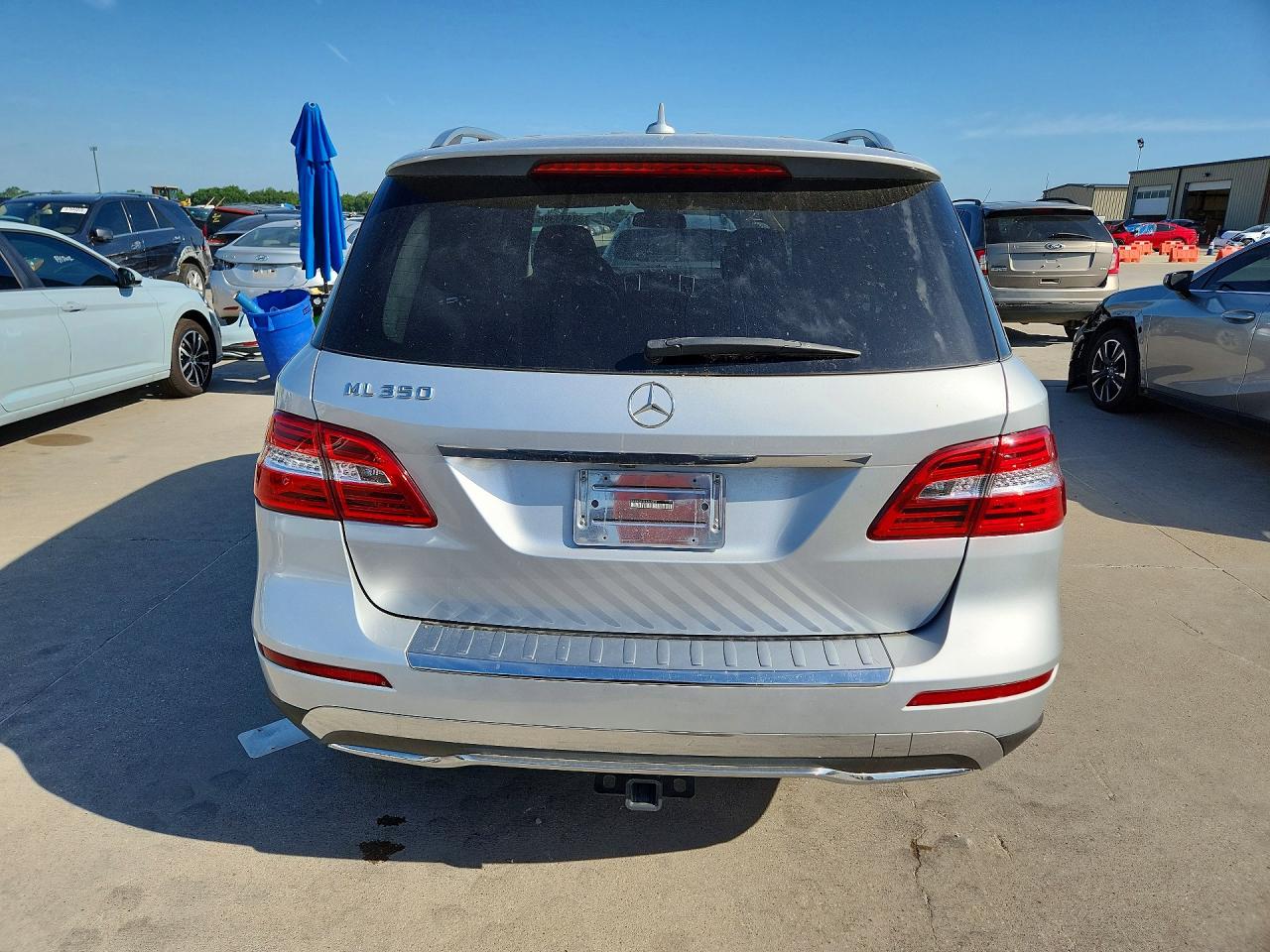 2014 Mercedes-benz Ml 350 Silver vin: 4JGDA5JB5EA298439