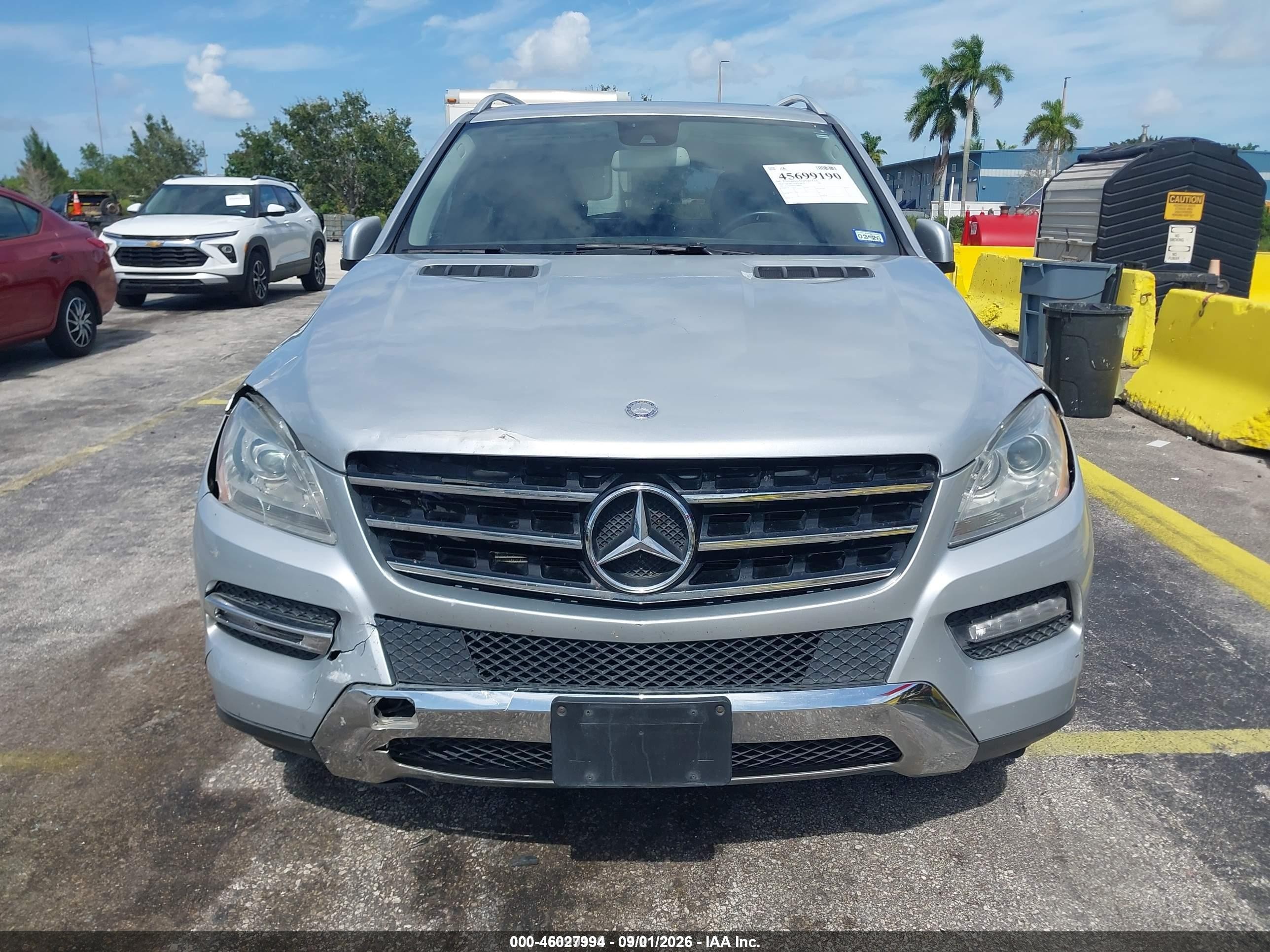 2014 Mercedes-benz Ml 350   Silver vin: 4JGDA5JB5EA298439