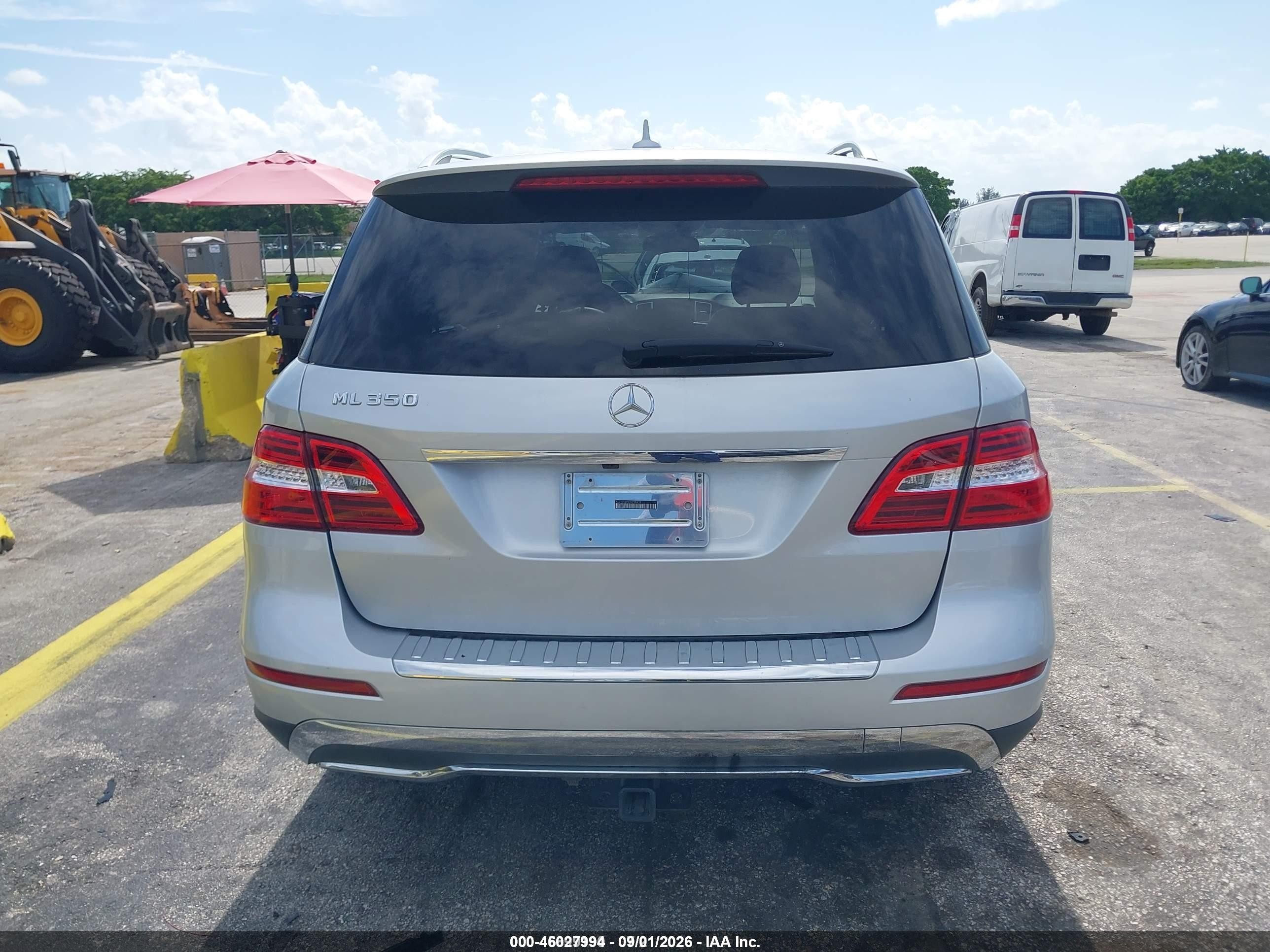 2014 Mercedes-benz Ml 350   Silver vin: 4JGDA5JB5EA298439
