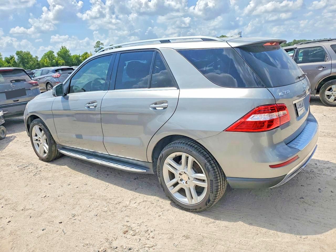 2014 Mercedes-benz Ml 350 Silver vin: 4JGDA5JB5EA373124