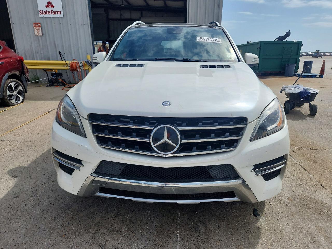2014 Mercedes-benz Ml 350 White vin: 4JGDA5JB5EA428218
