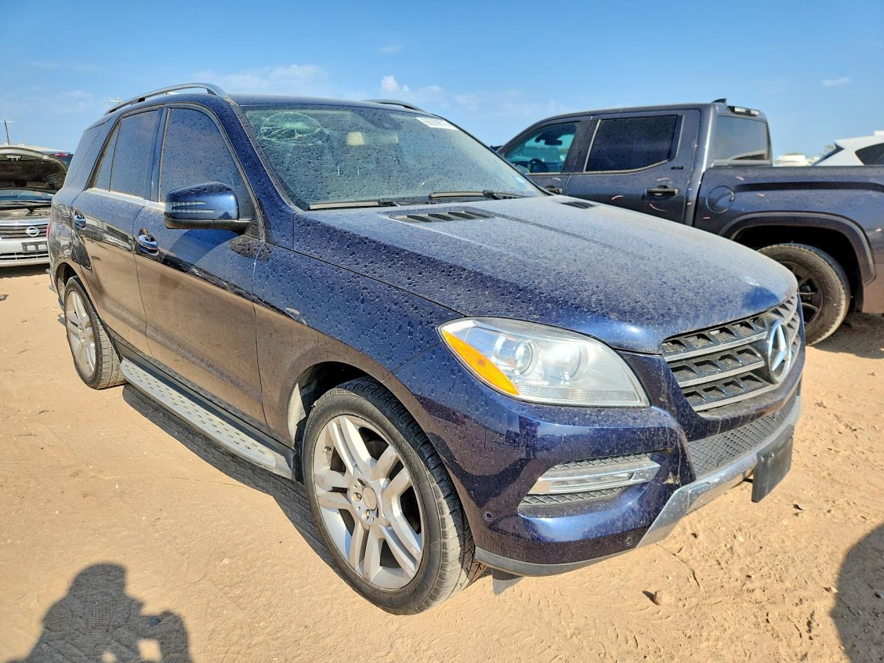 2015 Mercedes-benz Ml 350 Blue vin: 4JGDA5JB5FA443187