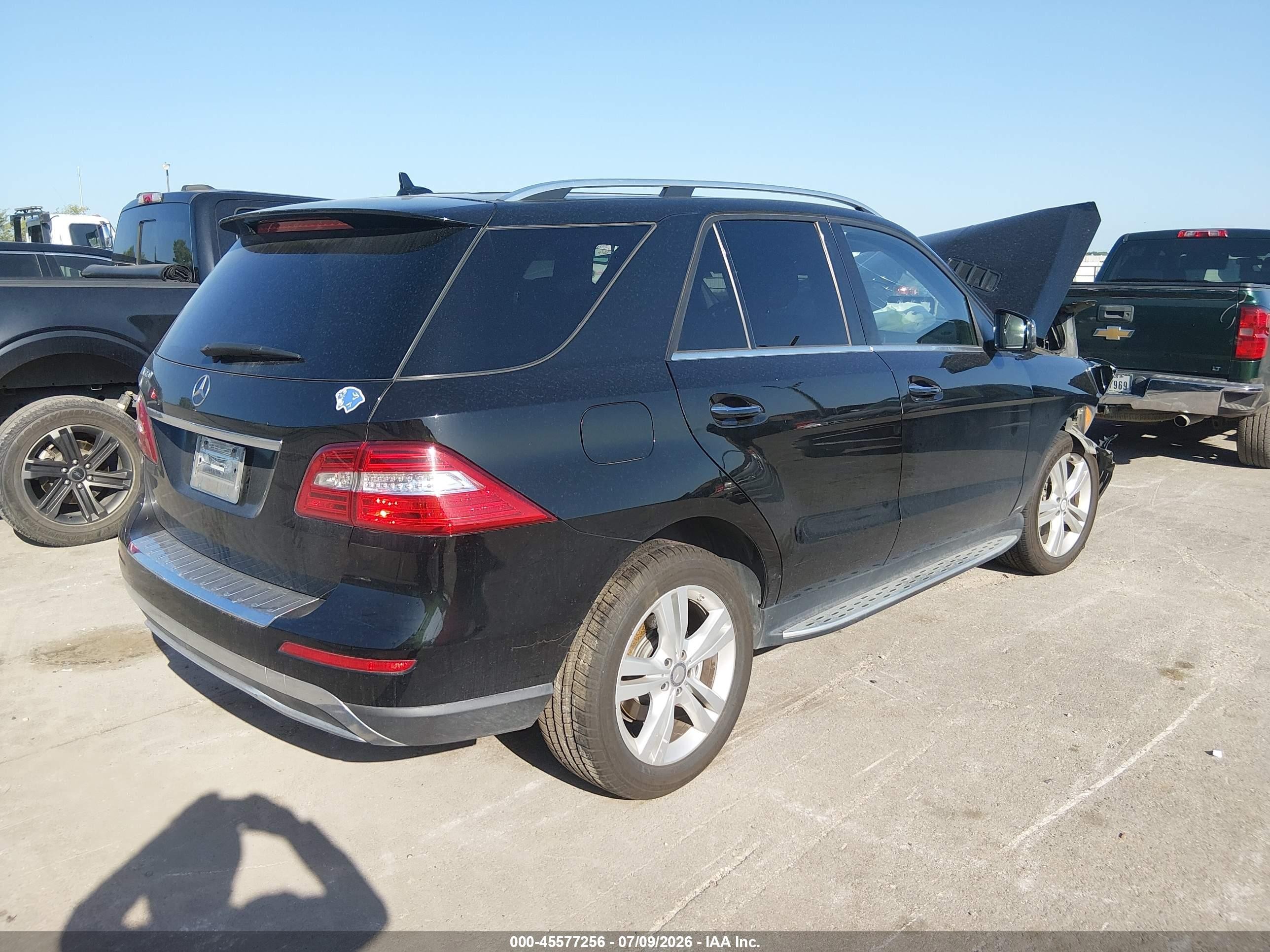 2015 Mercedes-benz Ml 350   Black vin: 4JGDA5JB5FA522097