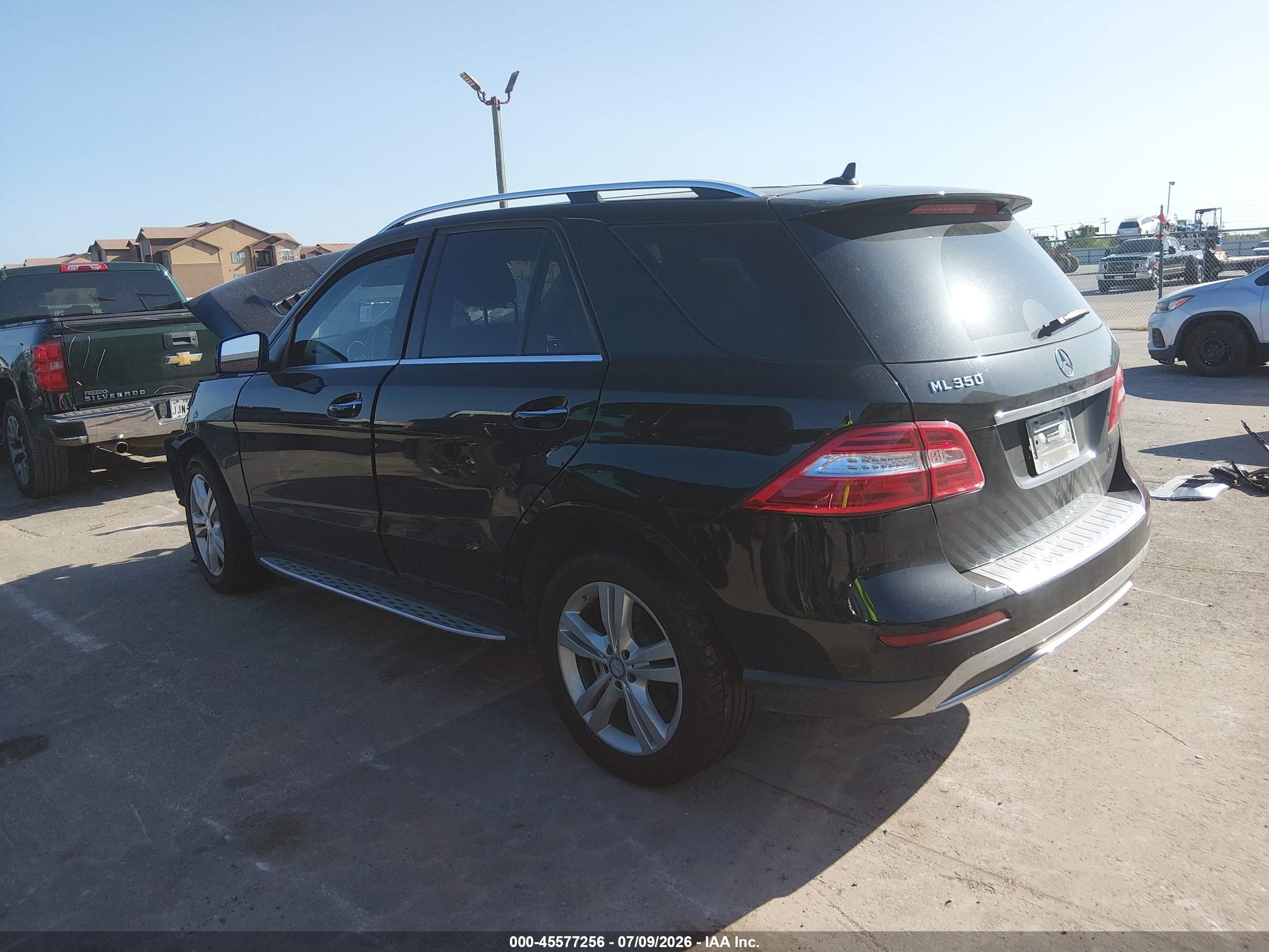 2015 Mercedes-benz Ml 350   Black vin: 4JGDA5JB5FA522097