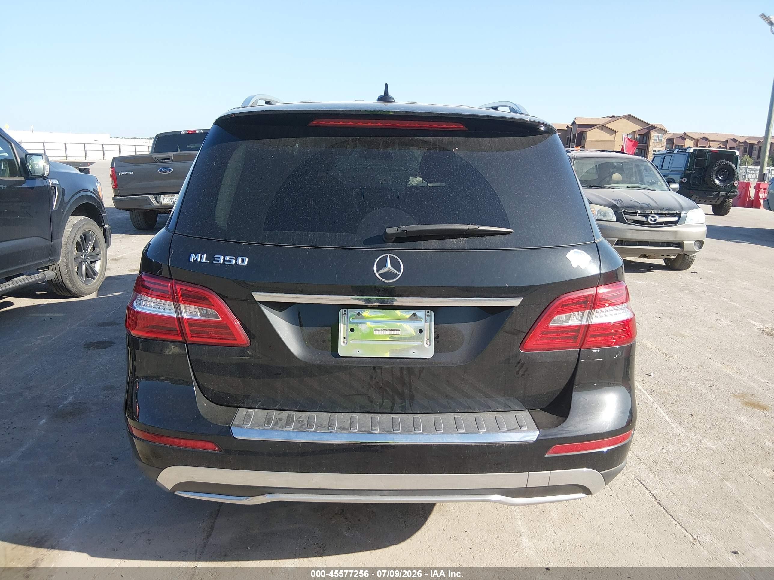 2015 Mercedes-benz Ml 350   Black vin: 4JGDA5JB5FA522097