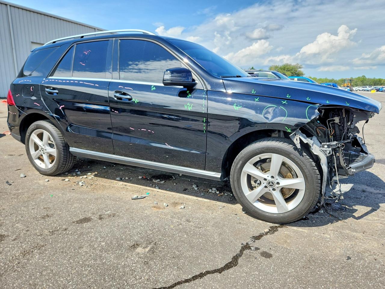 2017 Mercedes-benz Gle 350 Black vin: 4JGDA5JB5HA946771