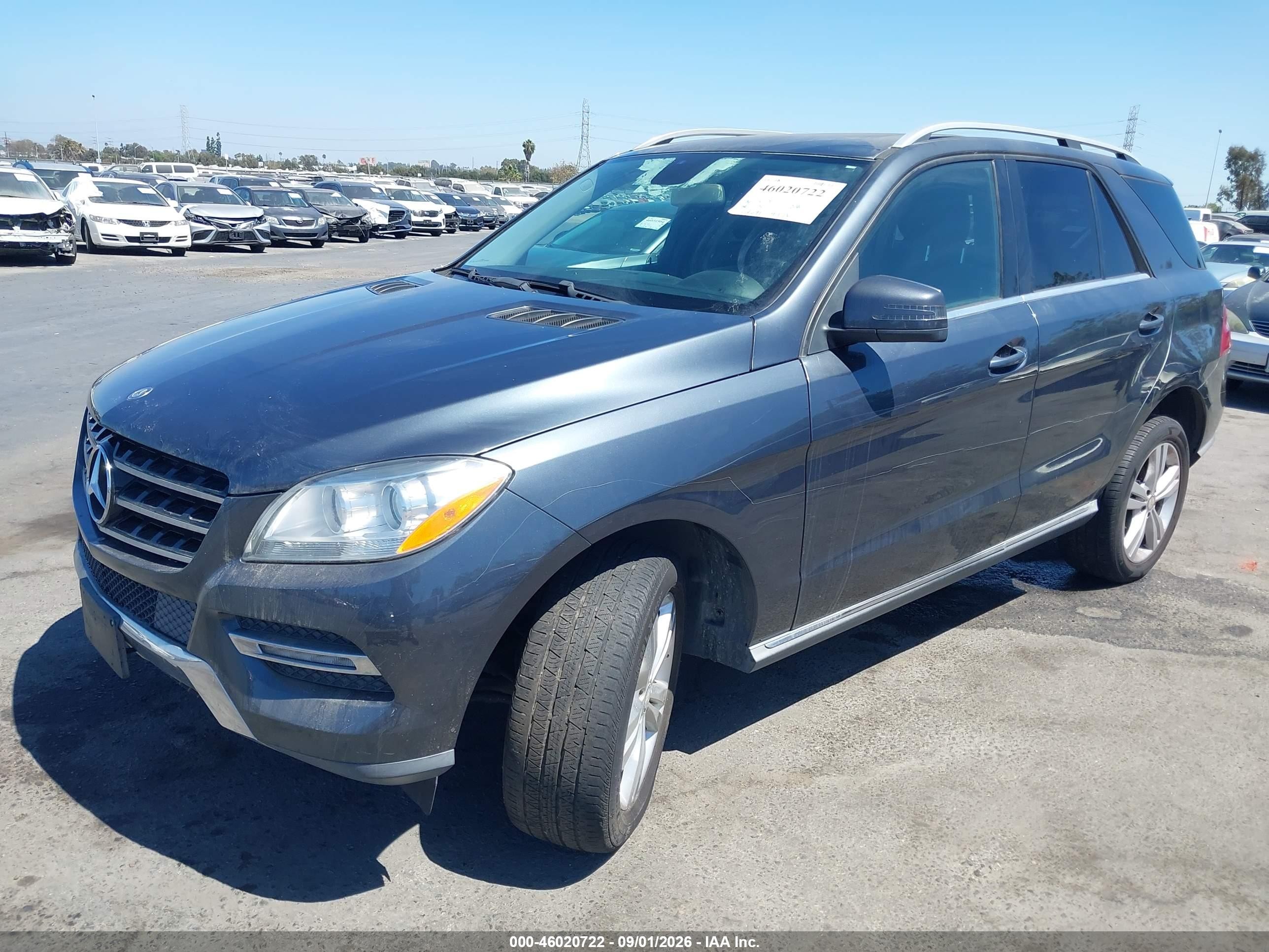 2013 Mercedes-benz Ml 350   Gray vin: 4JGDA5JB6DA114026