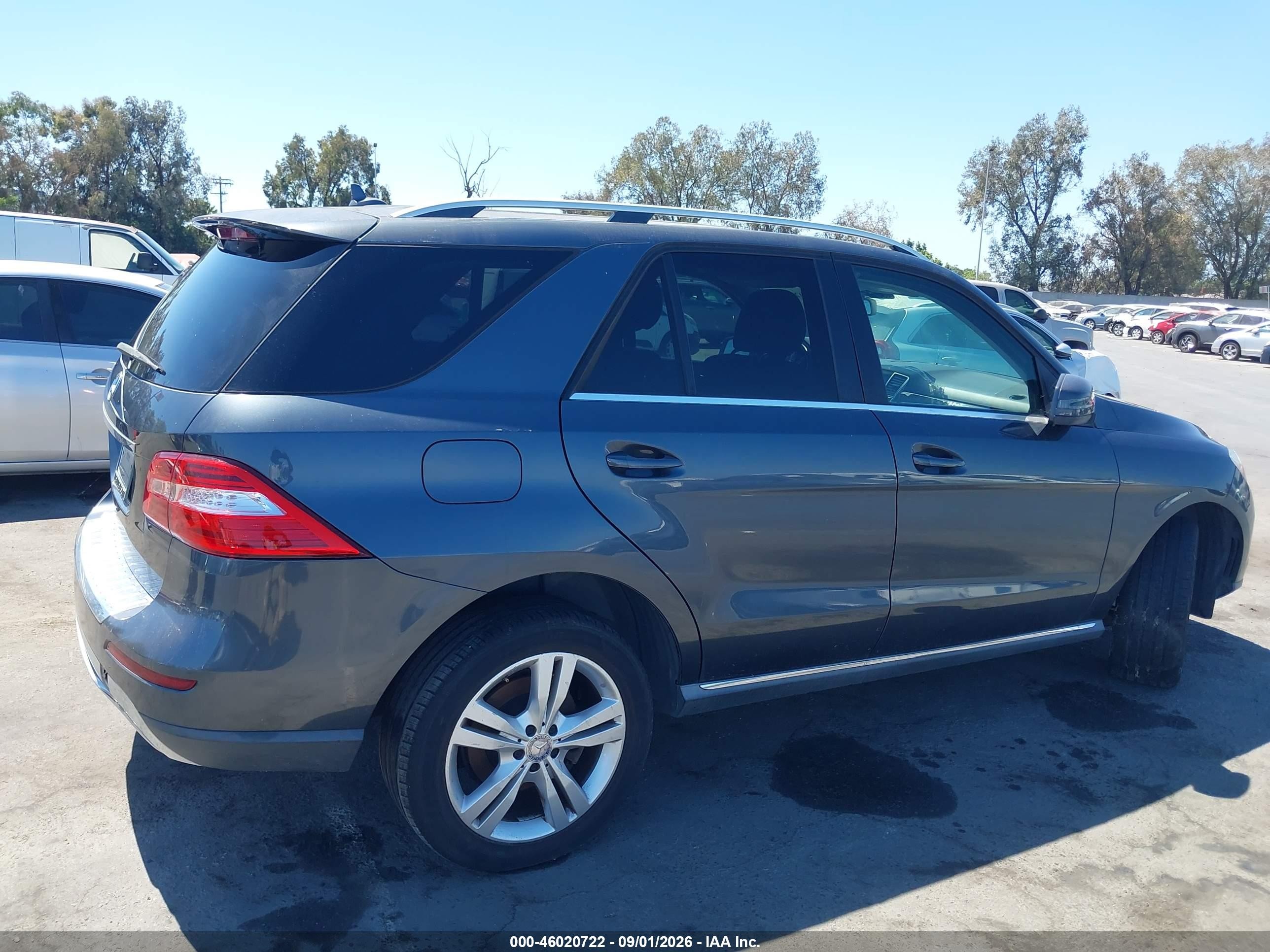 2013 Mercedes-benz Ml 350   Gray vin: 4JGDA5JB6DA114026