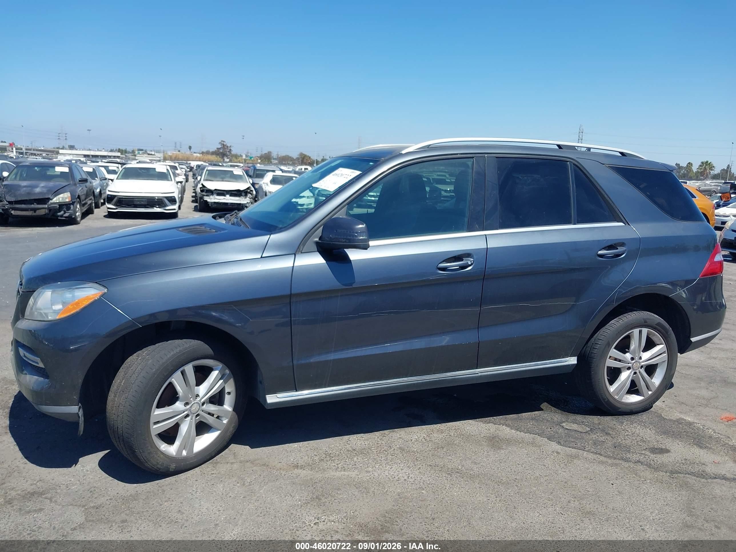 2013 Mercedes-benz Ml 350   Gray vin: 4JGDA5JB6DA114026