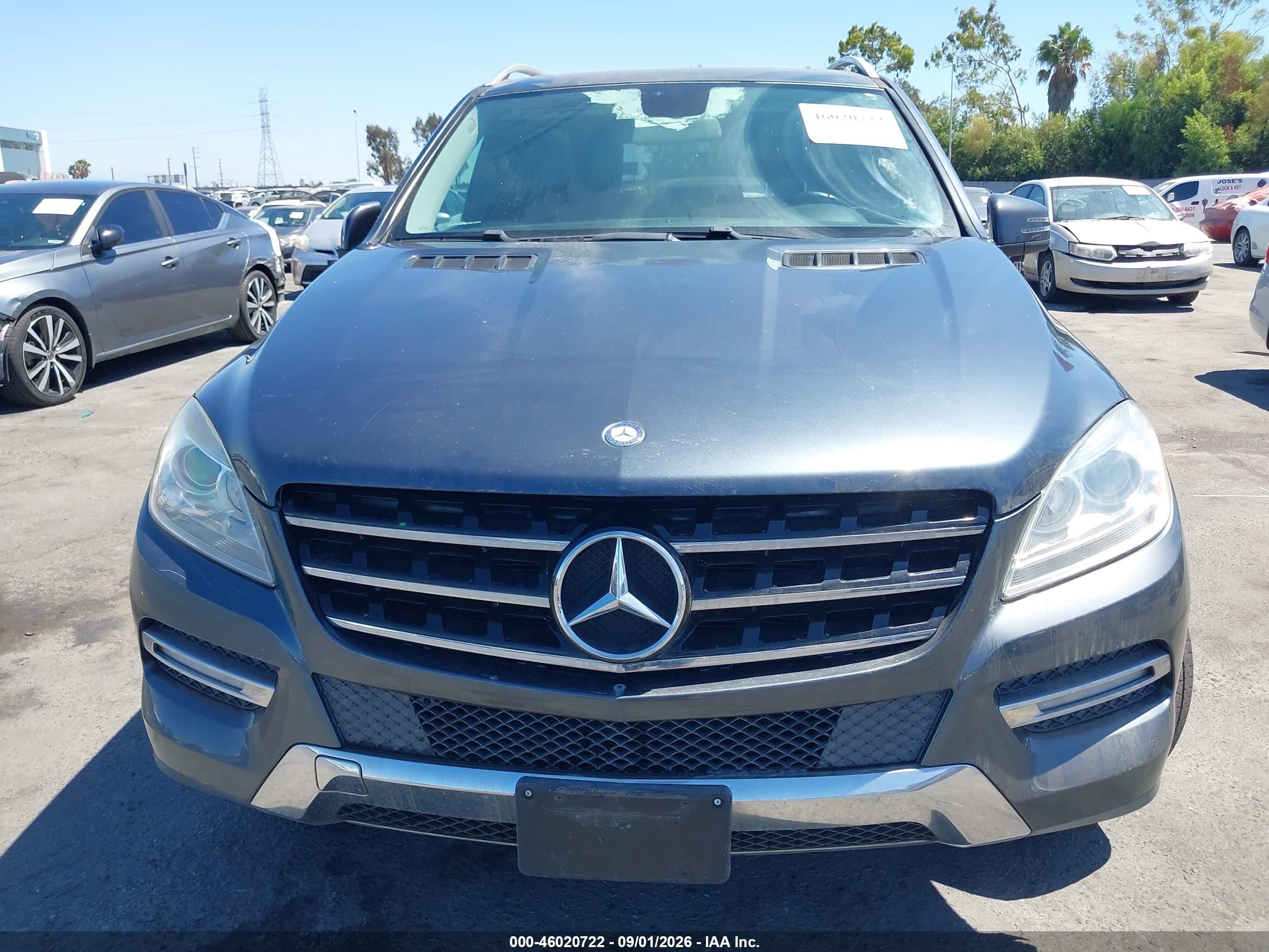 2013 Mercedes-benz Ml 350   Gray vin: 4JGDA5JB6DA114026