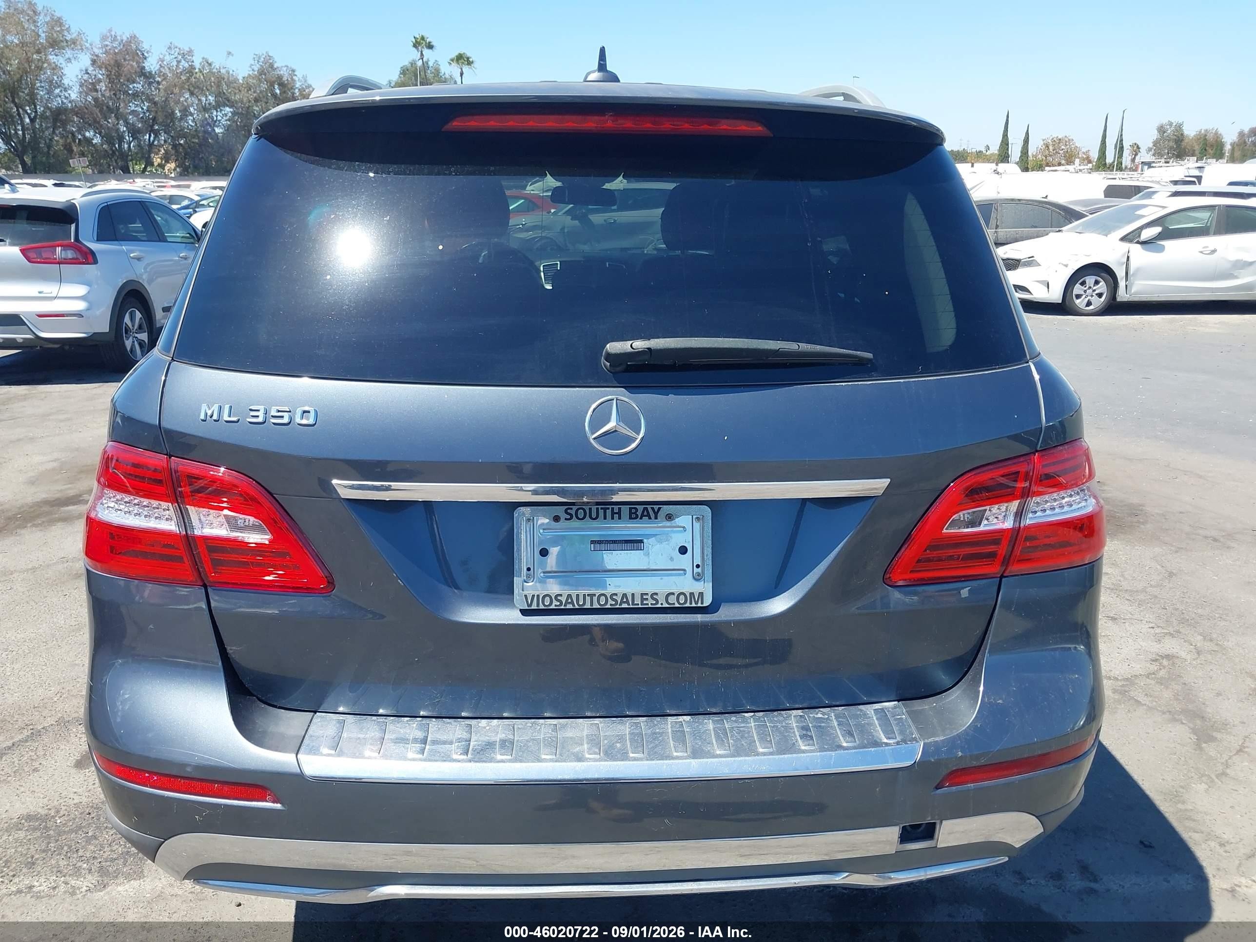 2013 Mercedes-benz Ml 350   Gray vin: 4JGDA5JB6DA114026