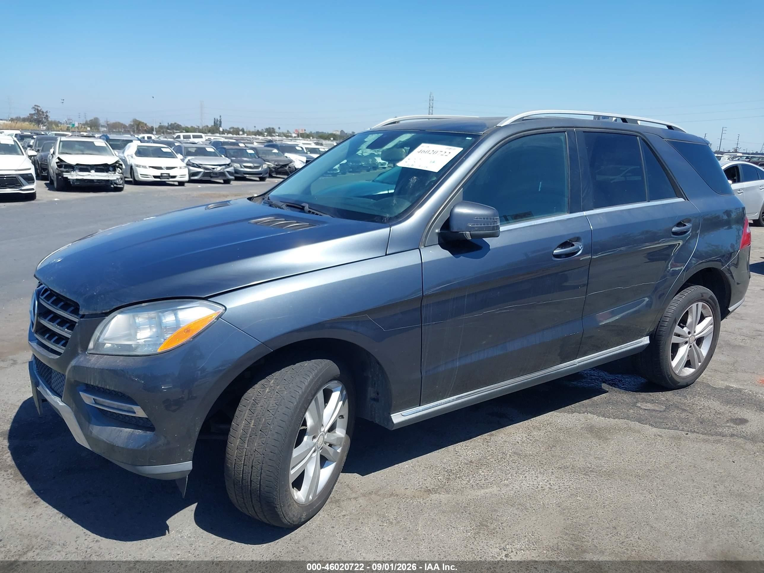 2013 Mercedes-benz Ml 350   Gray vin: 4JGDA5JB6DA114026
