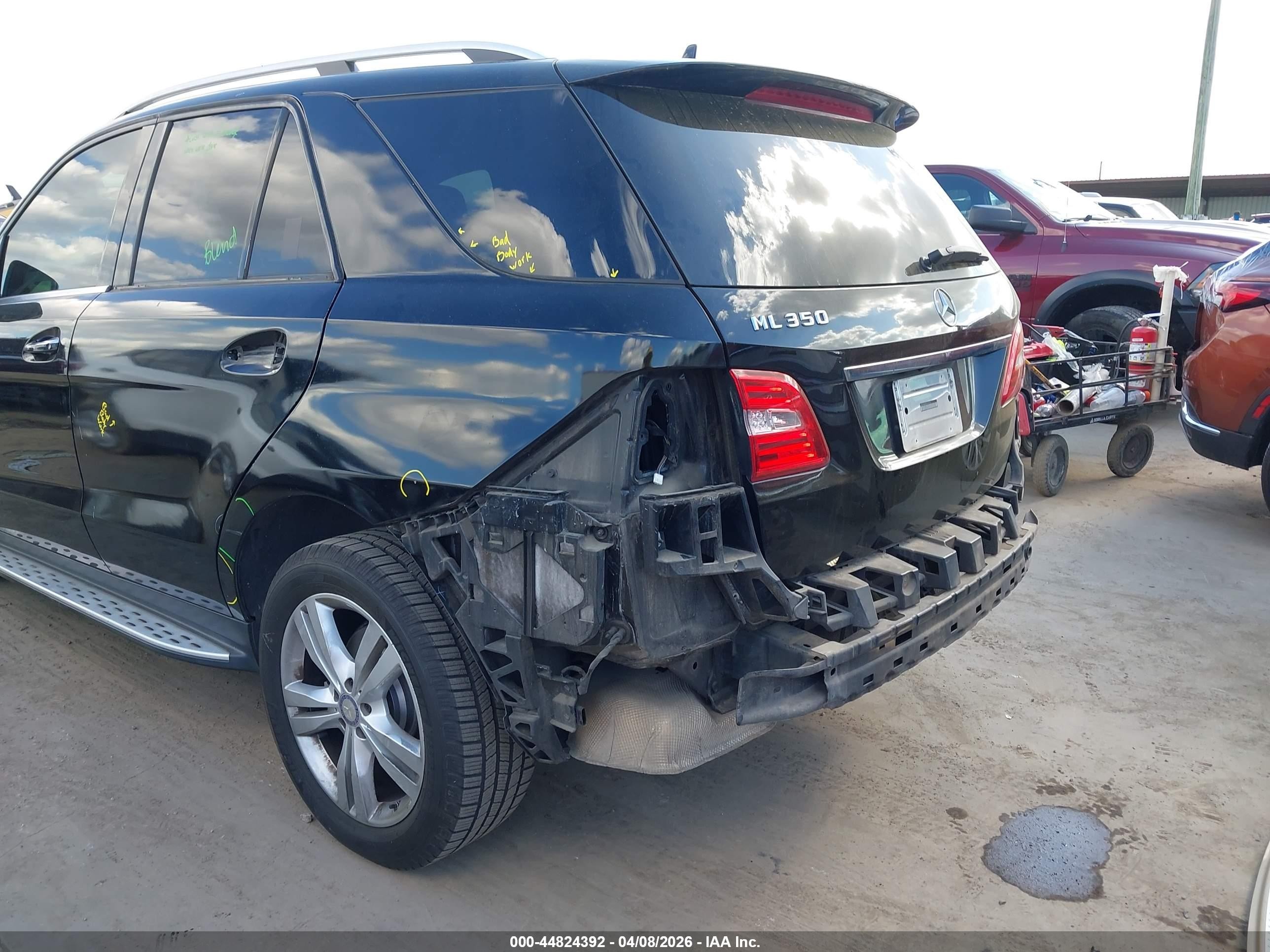 2013 Mercedes-benz Ml 350   Black vin: 4JGDA5JB6DA156163