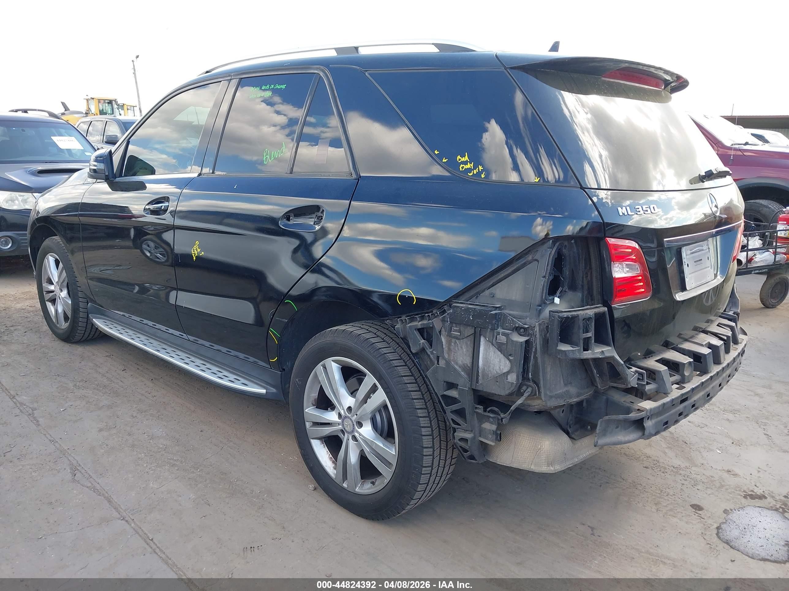 2013 Mercedes-benz Ml 350   Black vin: 4JGDA5JB6DA156163