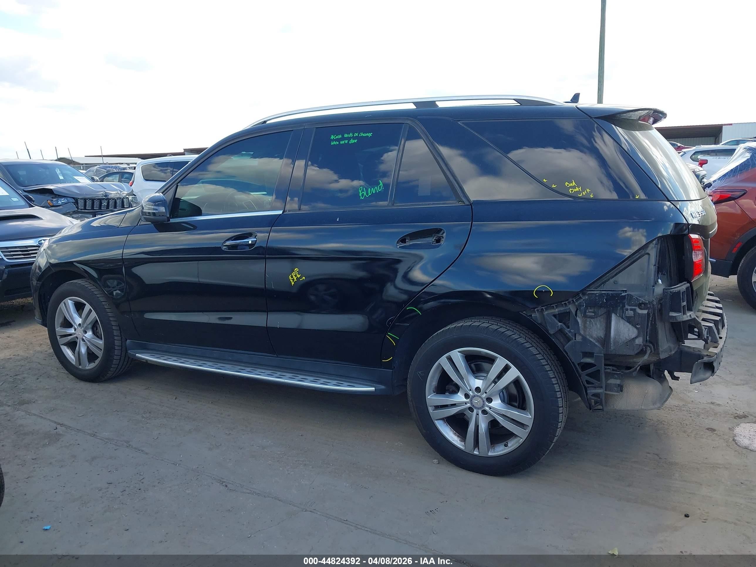 2013 Mercedes-benz Ml 350   Black vin: 4JGDA5JB6DA156163