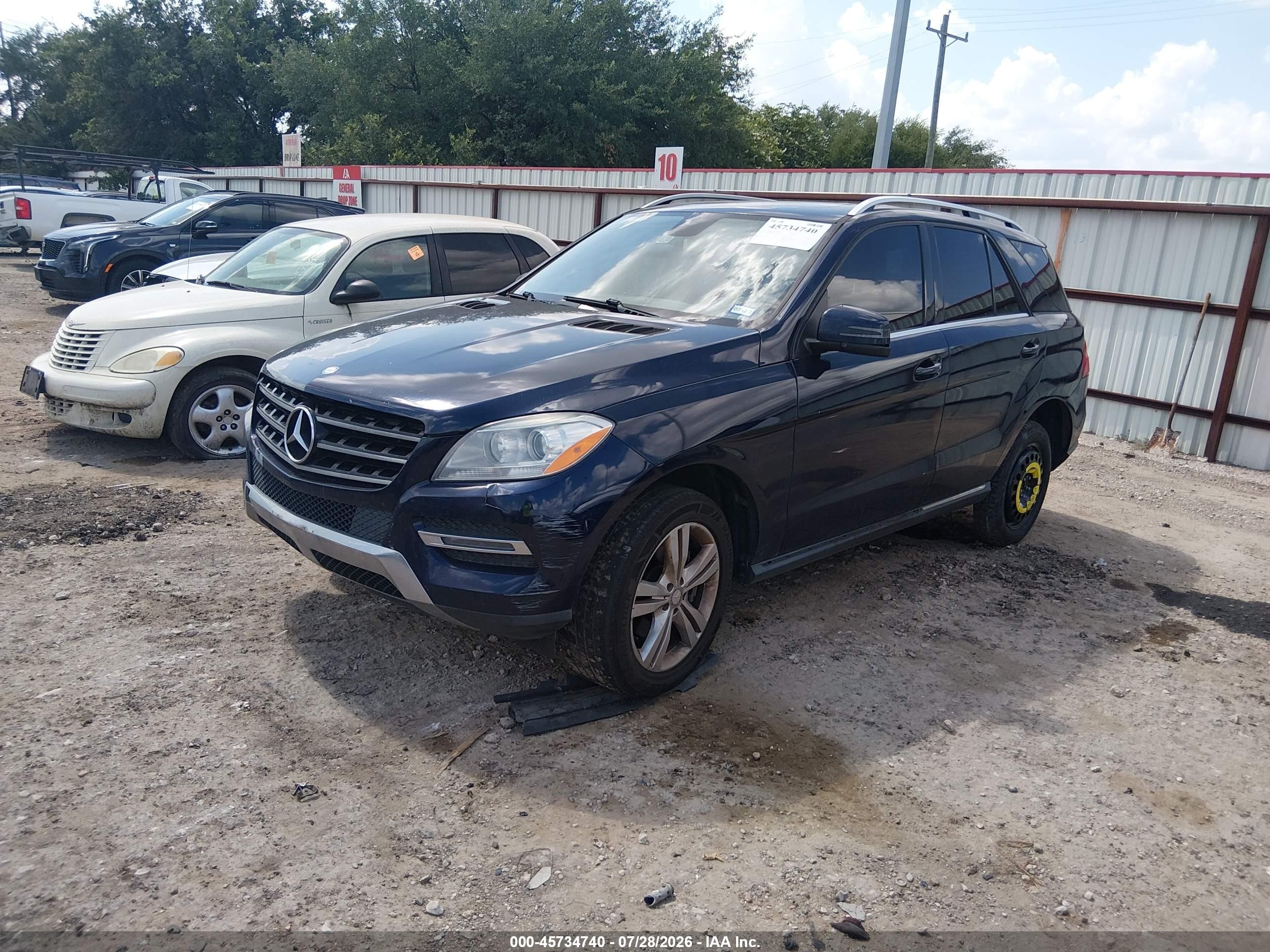 2013 Mercedes-benz Ml 350 Blue vin: 4JGDA5JB6DA201120