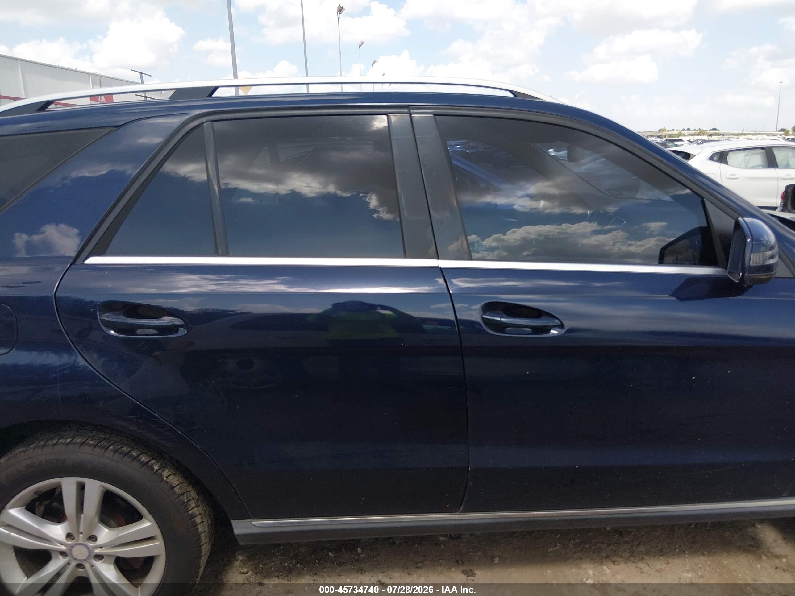 2013 Mercedes-benz Ml 350 Blue vin: 4JGDA5JB6DA201120