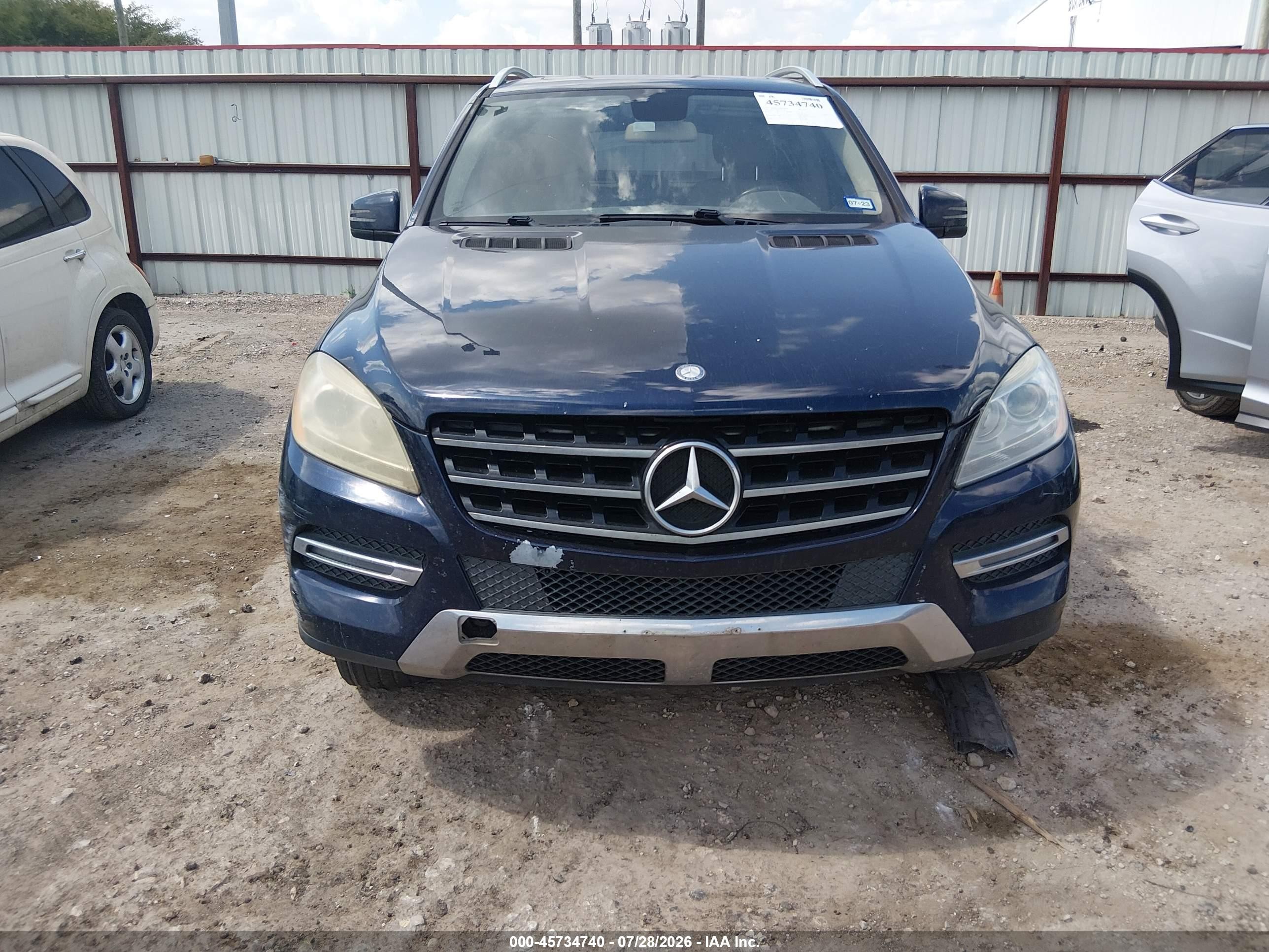 2013 Mercedes-benz Ml 350 Blue vin: 4JGDA5JB6DA201120