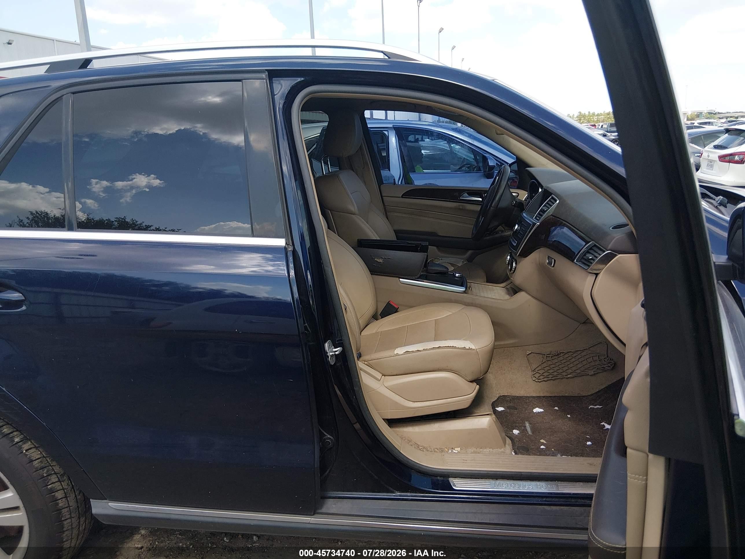 2013 Mercedes-benz Ml 350 Blue vin: 4JGDA5JB6DA201120