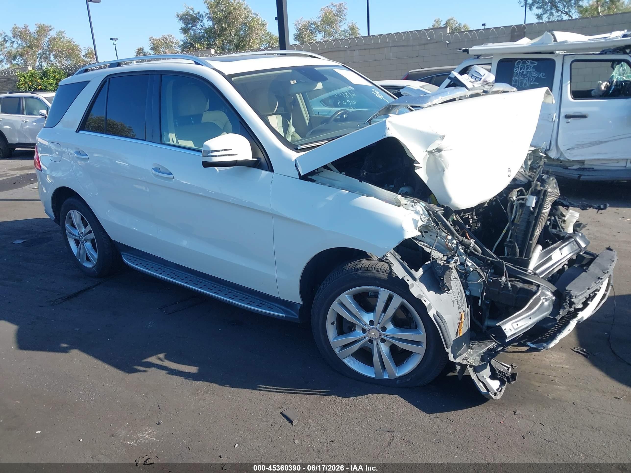 2013 Mercedes-benz Ml 350 Белый vin: 4JGDA5JB6DA227703