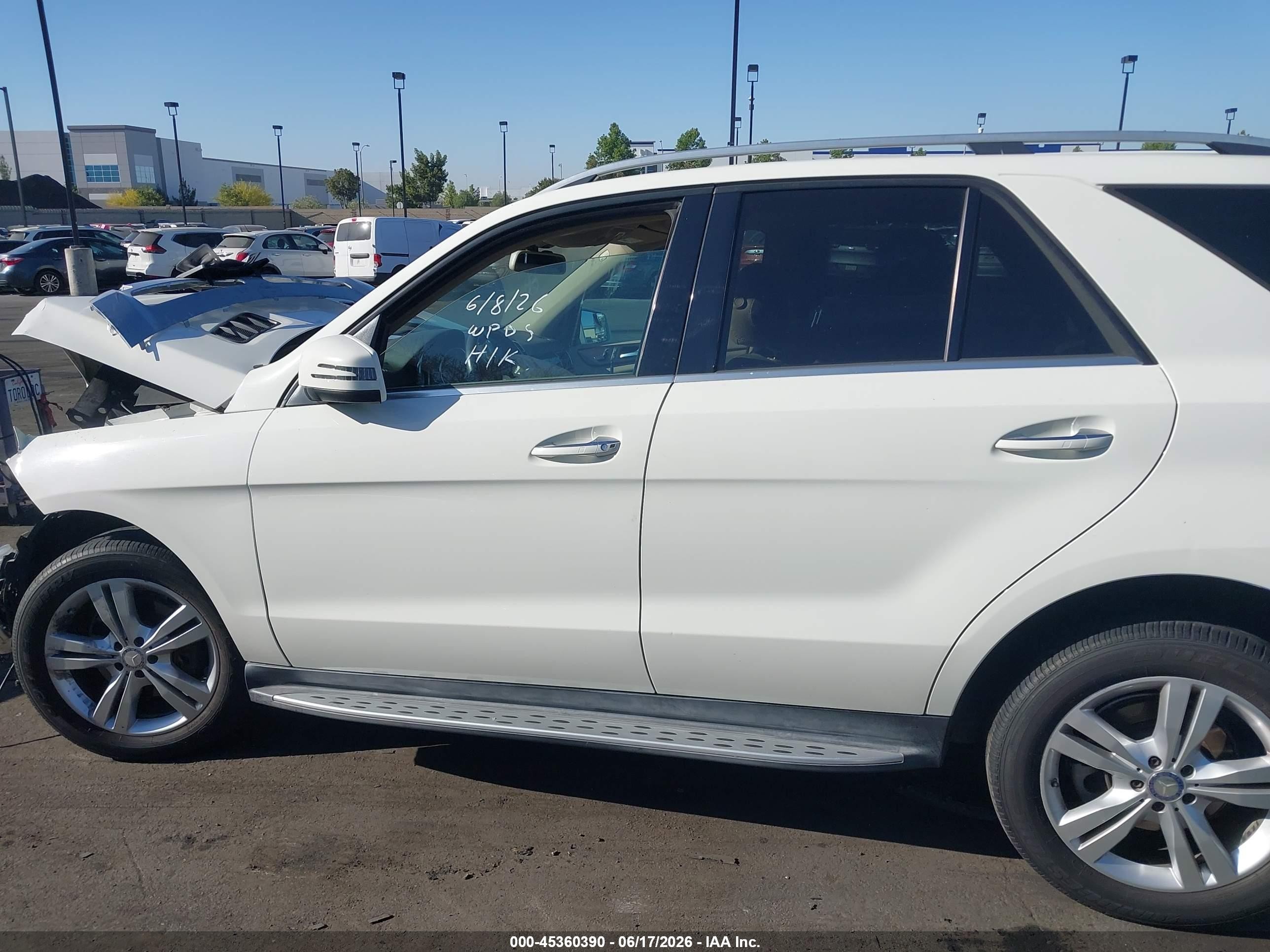 2013 Mercedes-benz Ml 350 Белый vin: 4JGDA5JB6DA227703