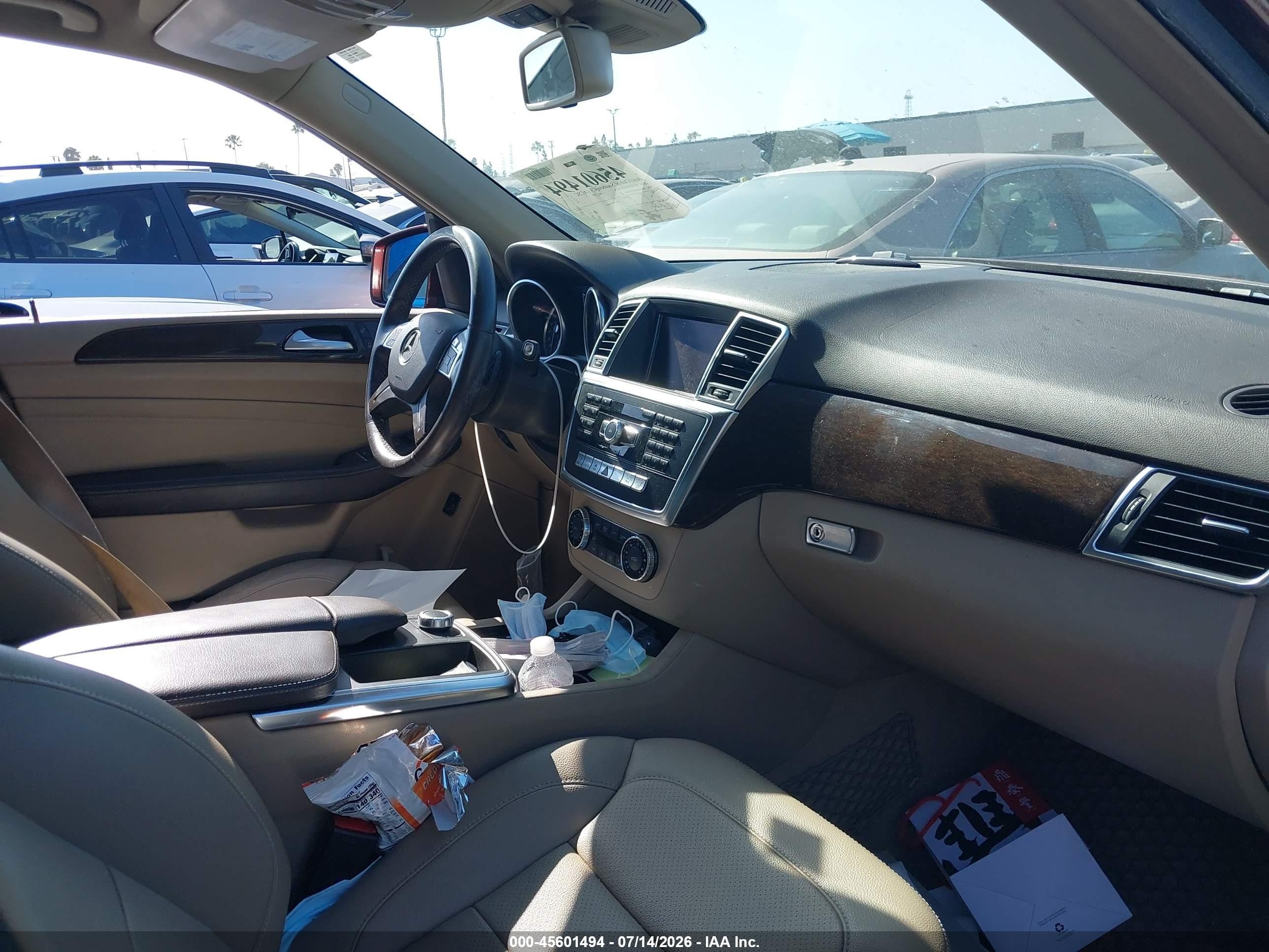 2014 Mercedes-benz Ml 350   Brown vin: 4JGDA5JB6EA315345