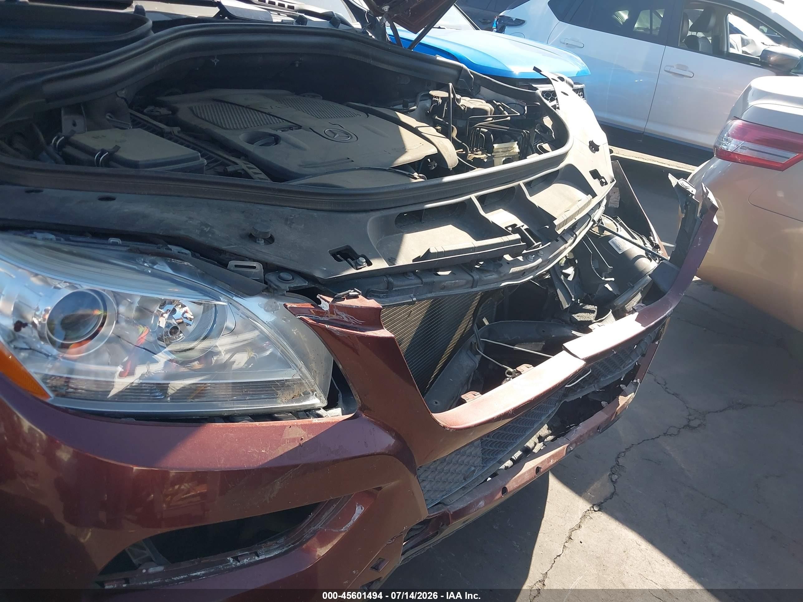 2014 Mercedes-benz Ml 350   Brown vin: 4JGDA5JB6EA315345