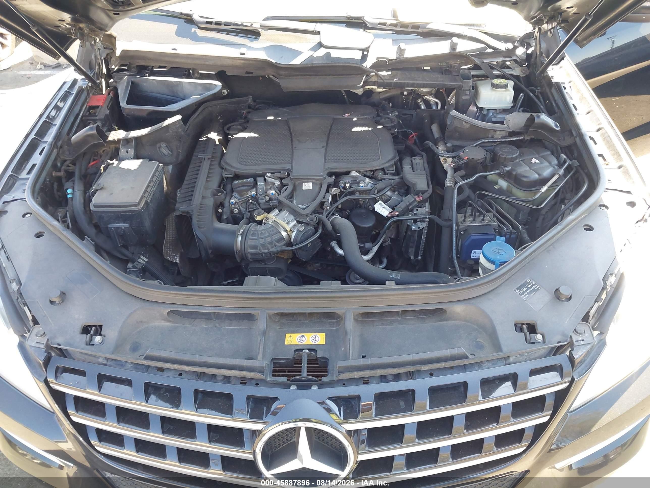 2014 Mercedes-benz Ml 350   Black vin: 4JGDA5JB6EA322179