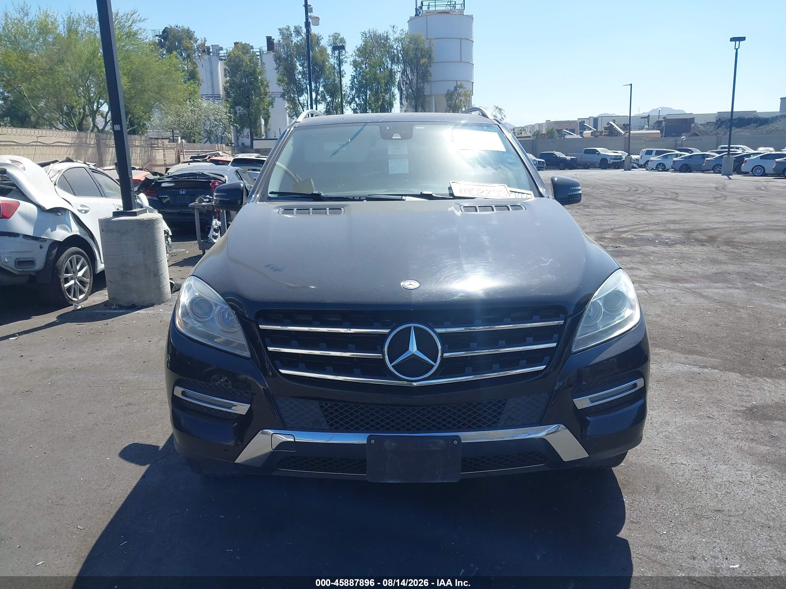 2014 Mercedes-benz Ml 350   Black vin: 4JGDA5JB6EA322179