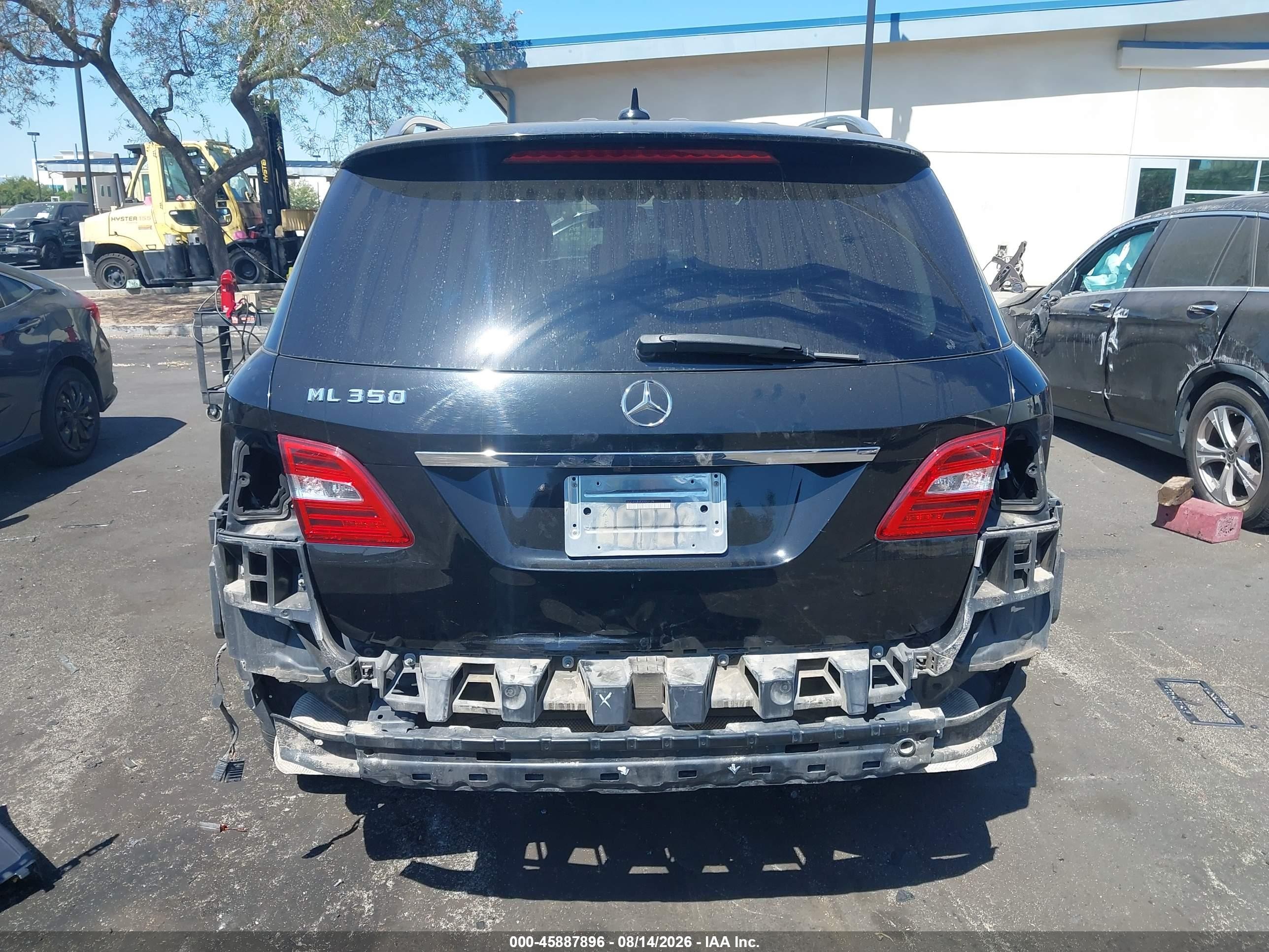 2014 Mercedes-benz Ml 350   Black vin: 4JGDA5JB6EA322179