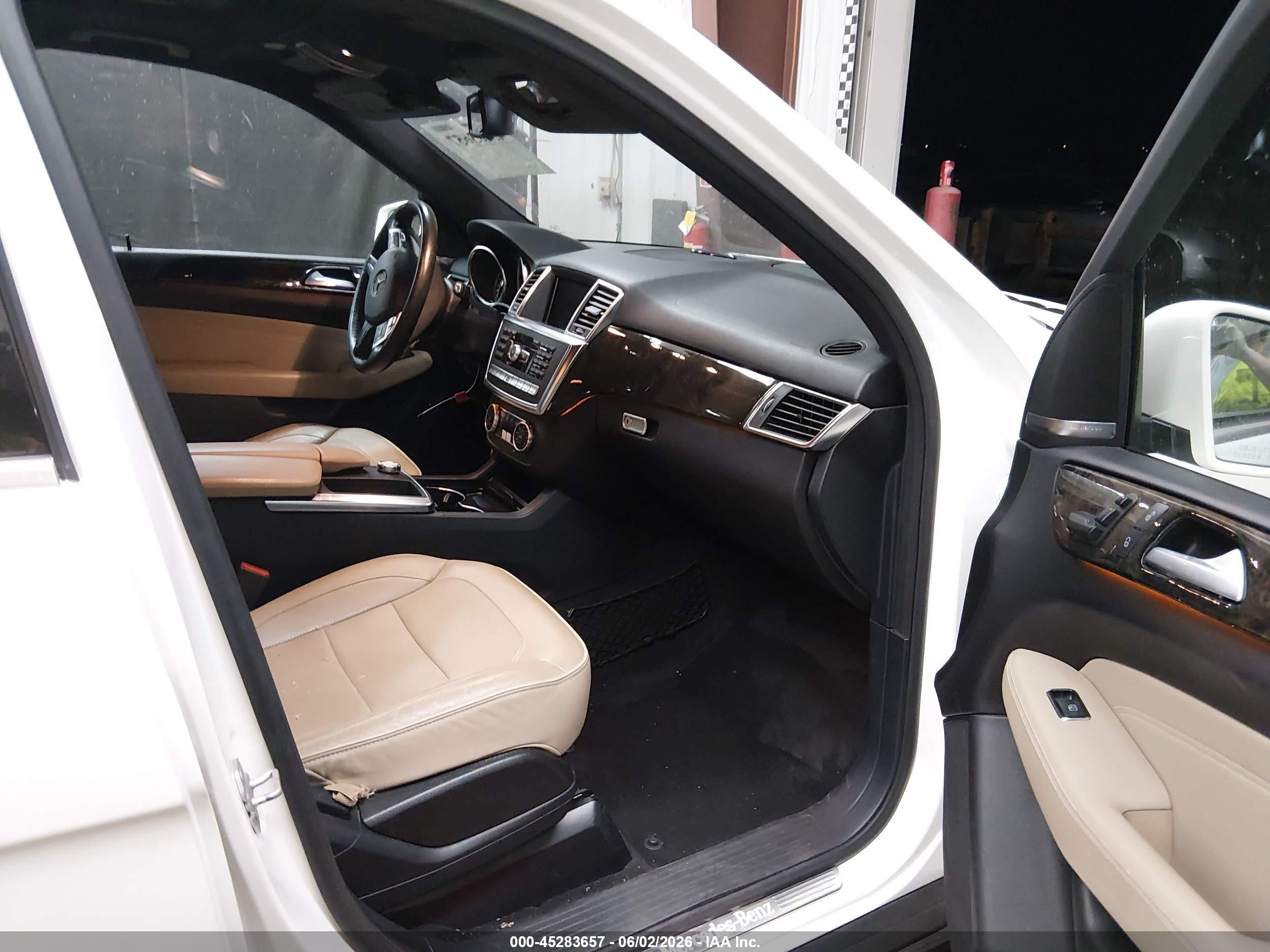 2014 Mercedes-benz Ml 350 White vin: 4JGDA5JB6EA337751