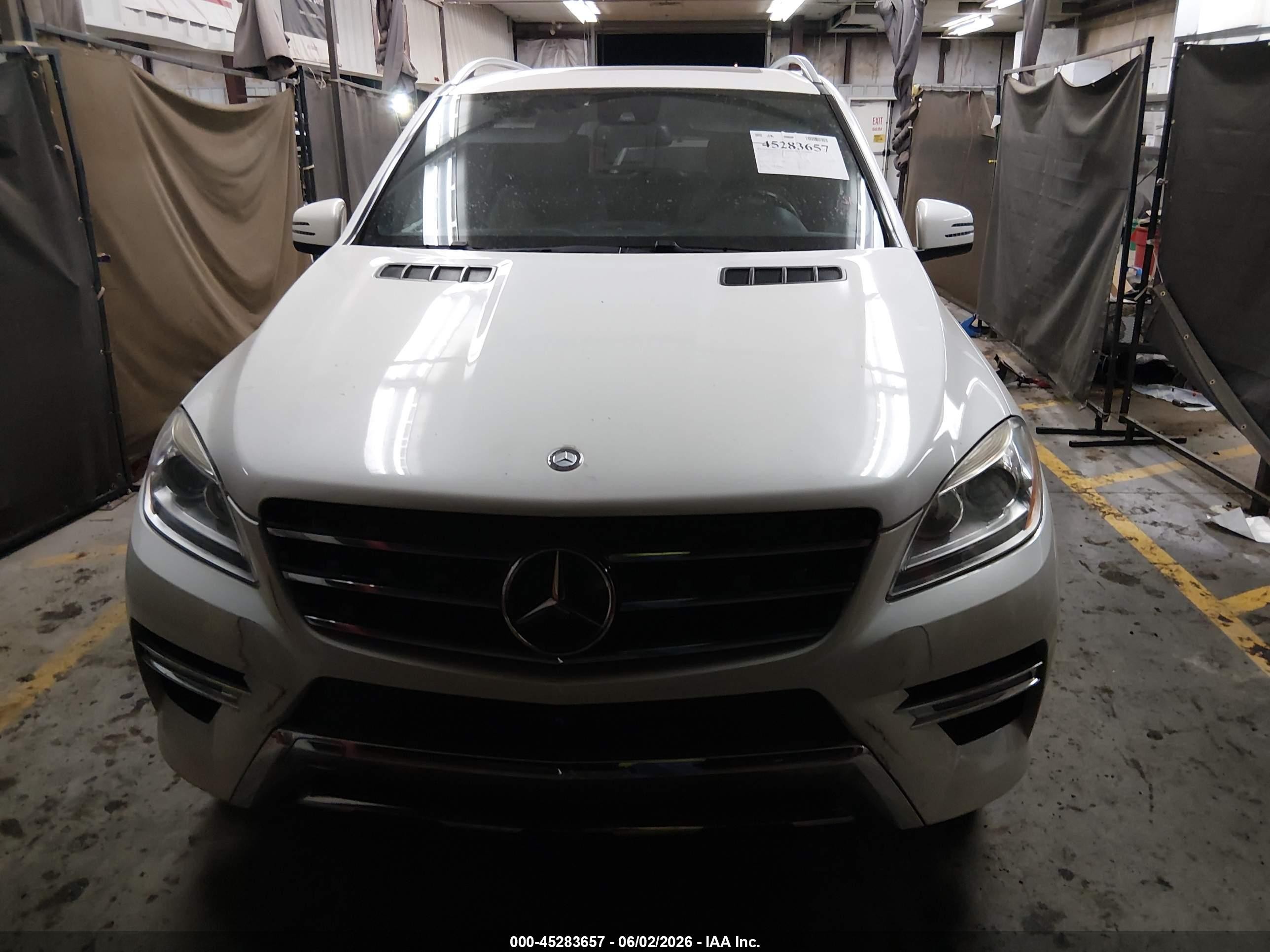2014 Mercedes-benz Ml 350 White vin: 4JGDA5JB6EA337751