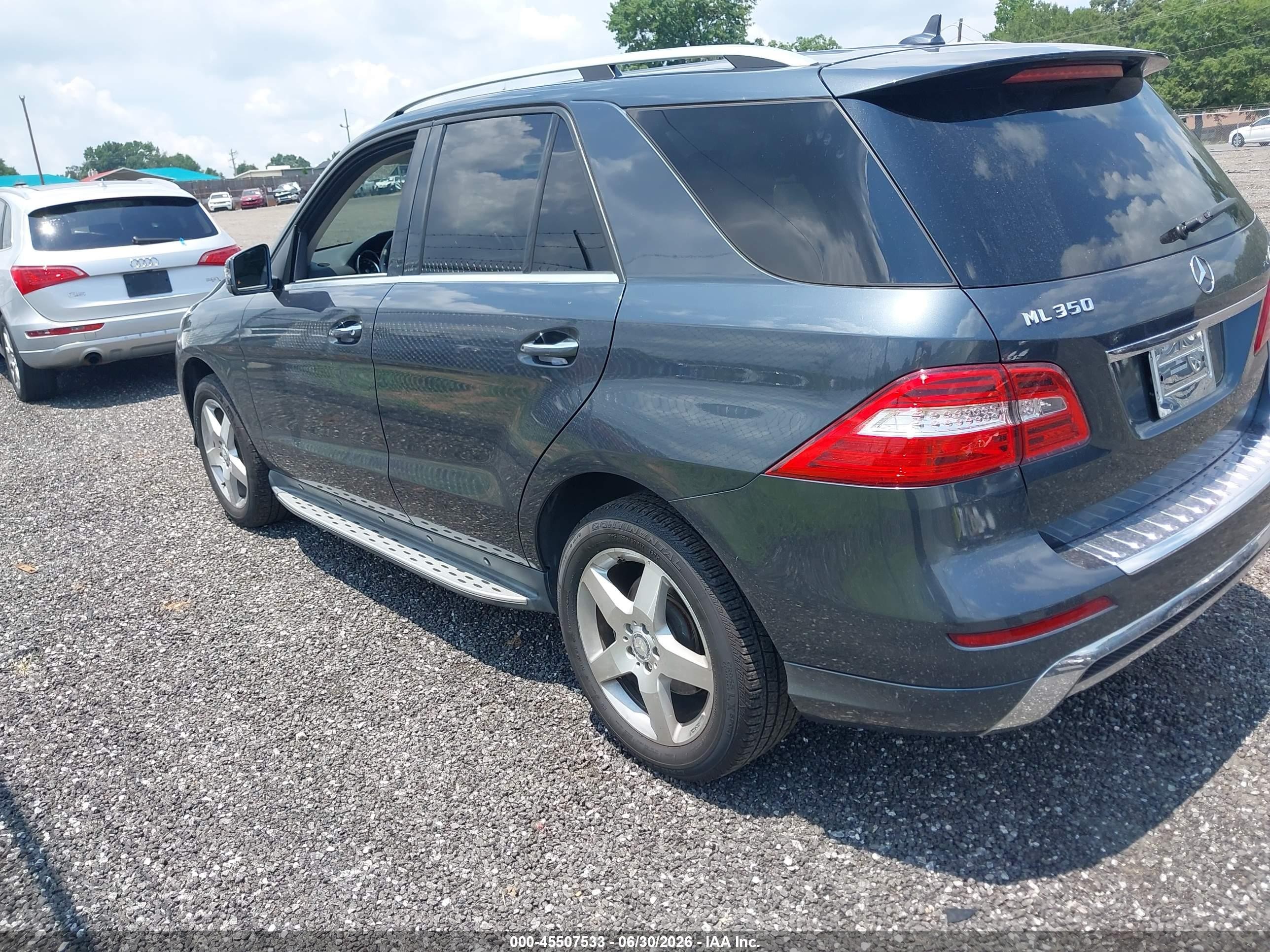 2014 Mercedes-benz Ml 350   Light Blue vin: 4JGDA5JB6EA406597