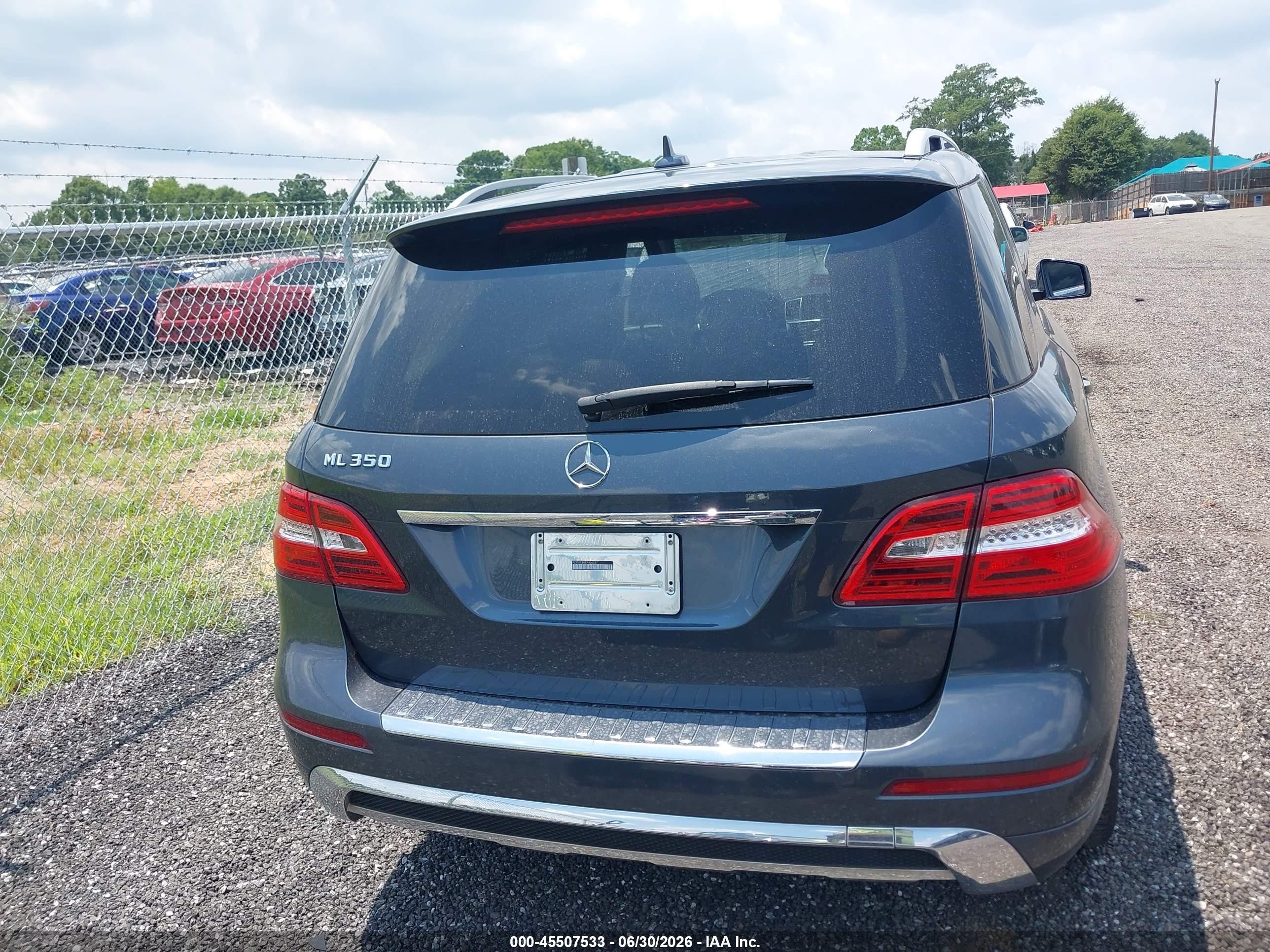 2014 Mercedes-benz Ml 350   Light Blue vin: 4JGDA5JB6EA406597