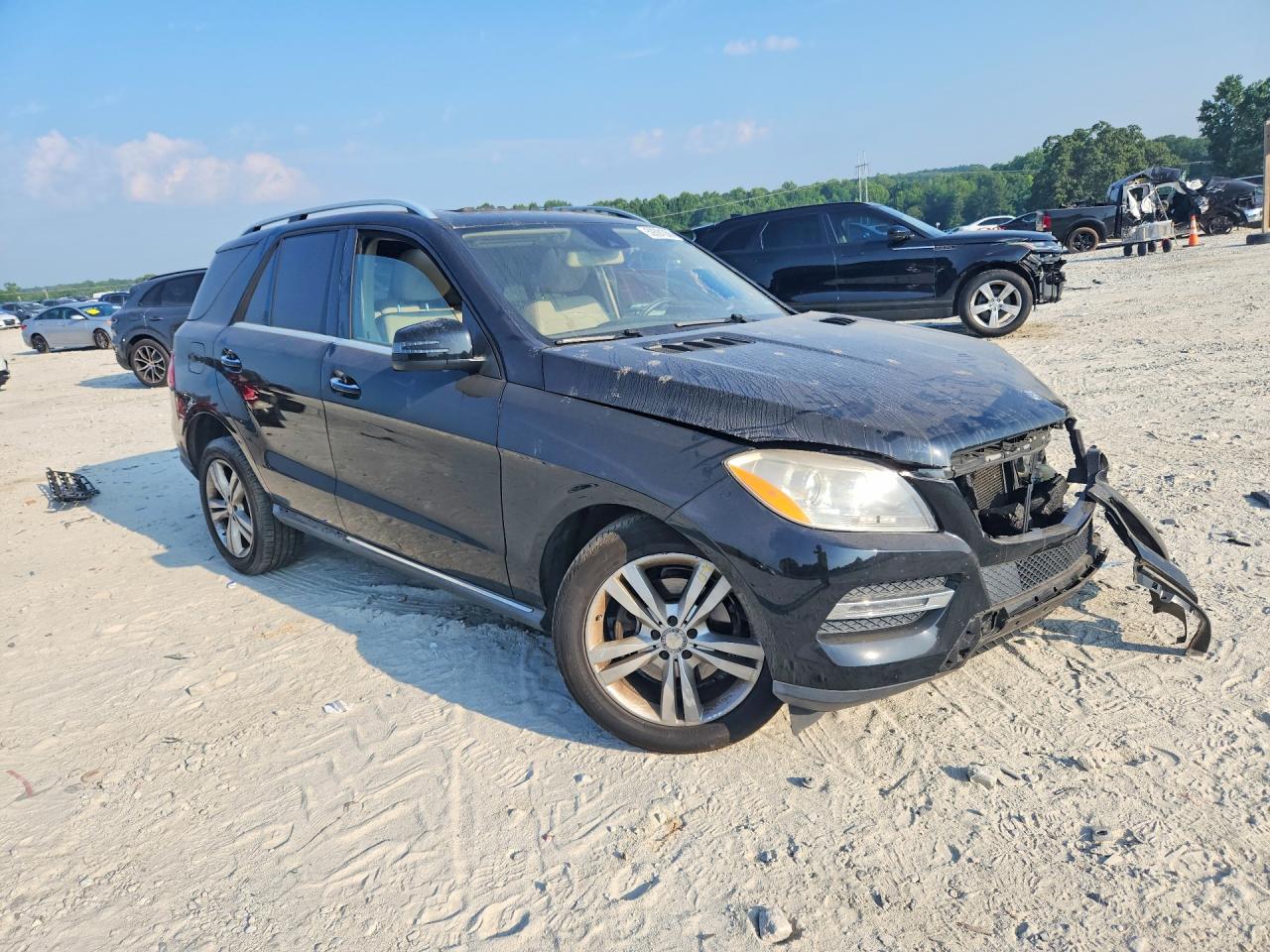 2015 Mercedes-benz Ml 350 Black vin: 4JGDA5JB6FA463223