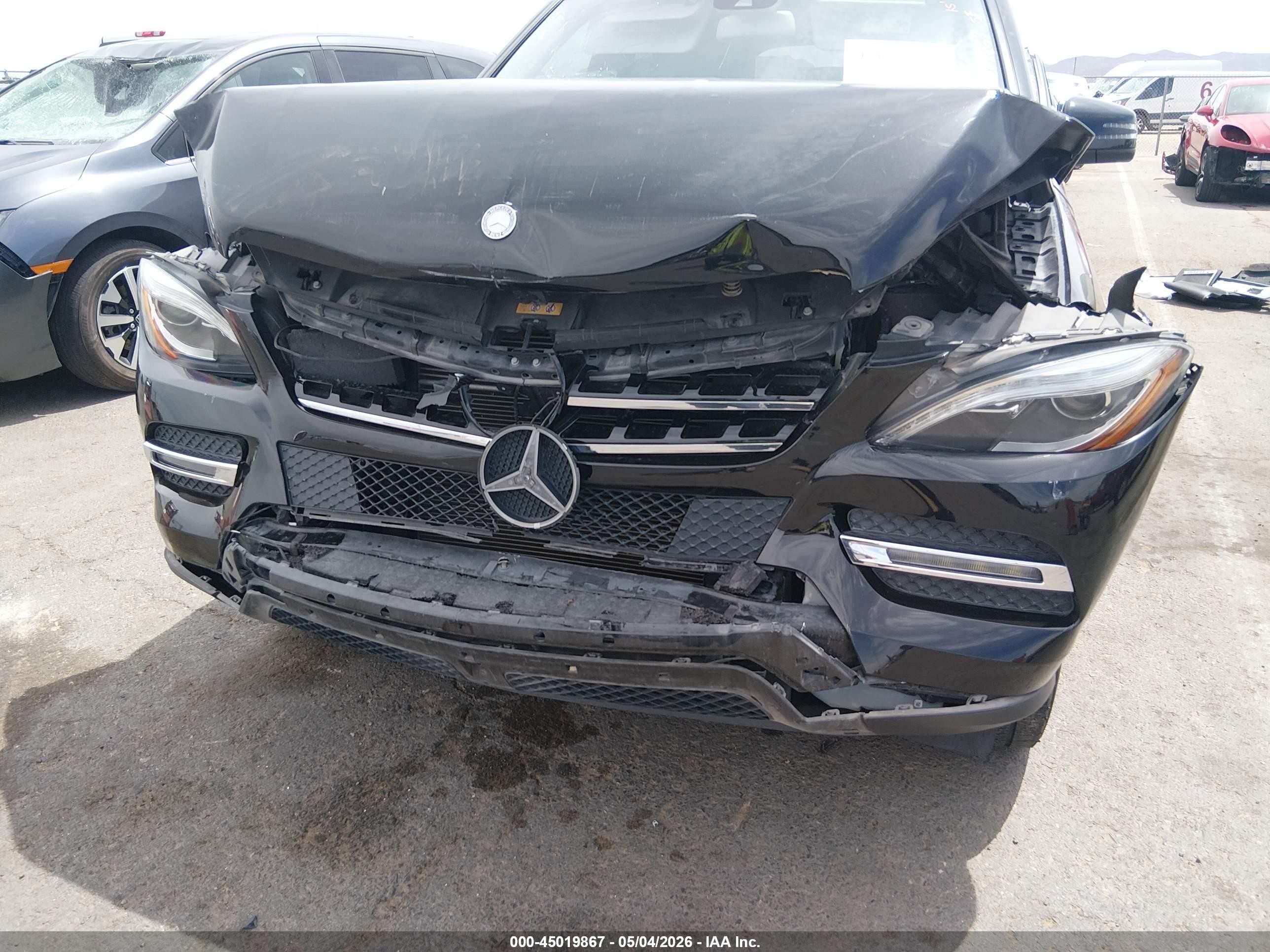 2015 Mercedes-benz Ml 350   Черный vin: 4JGDA5JB6FA466011