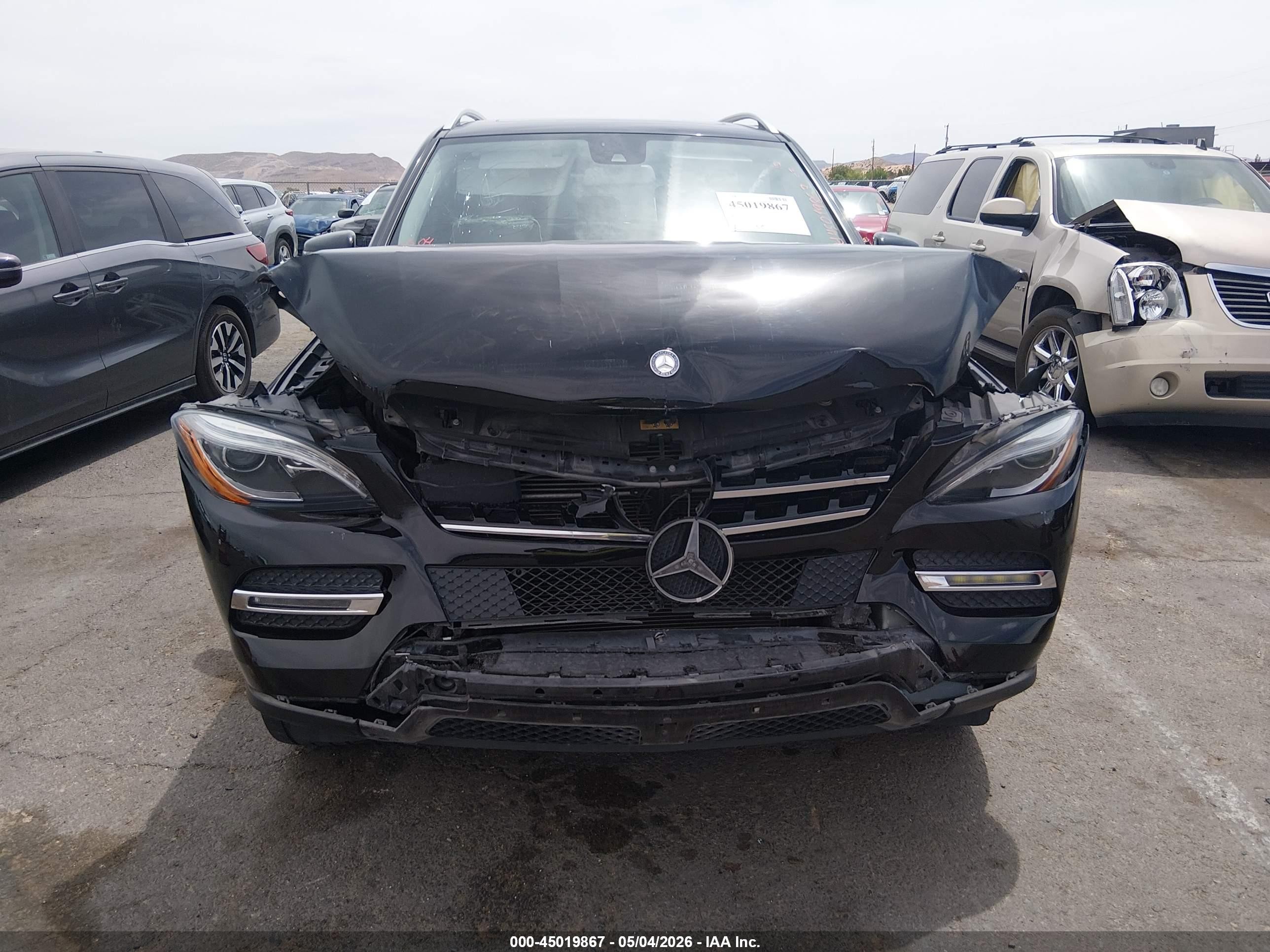 2015 Mercedes-benz Ml 350   Черный vin: 4JGDA5JB6FA466011
